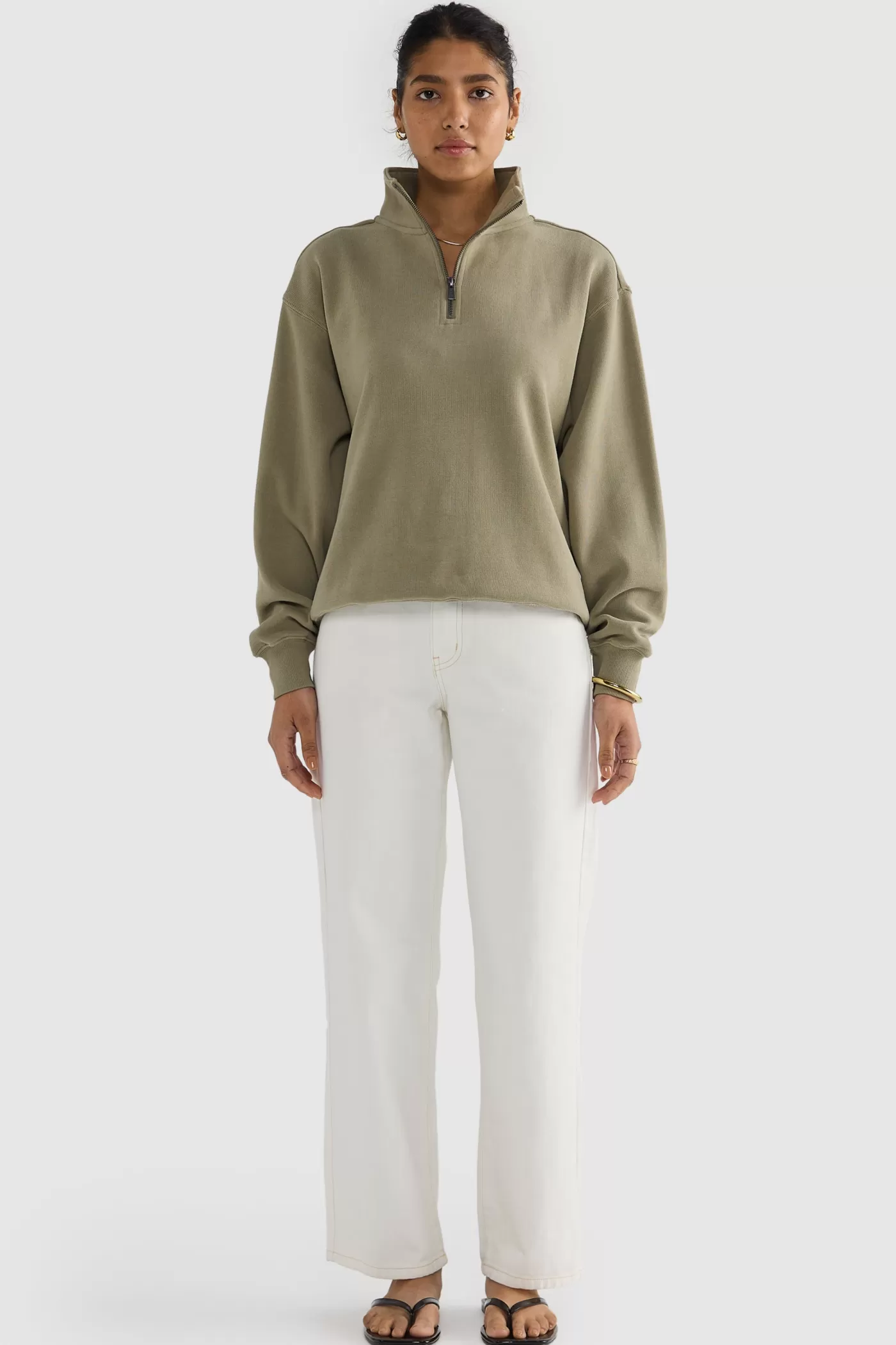 Ava Ribbed Quarter Zip ^ORTC Clothing Co Hot