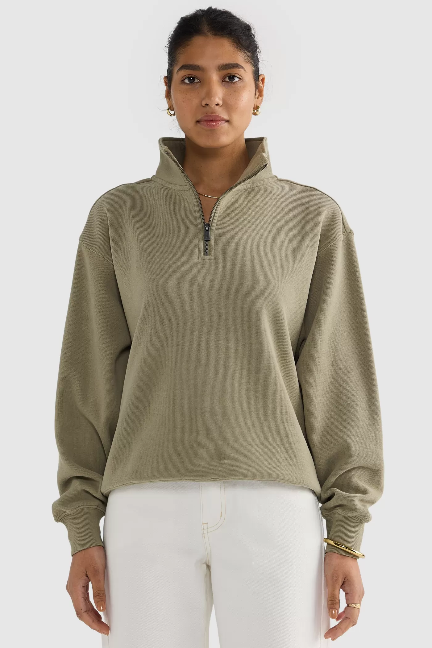 Ava Ribbed Quarter Zip ^ORTC Clothing Co Hot