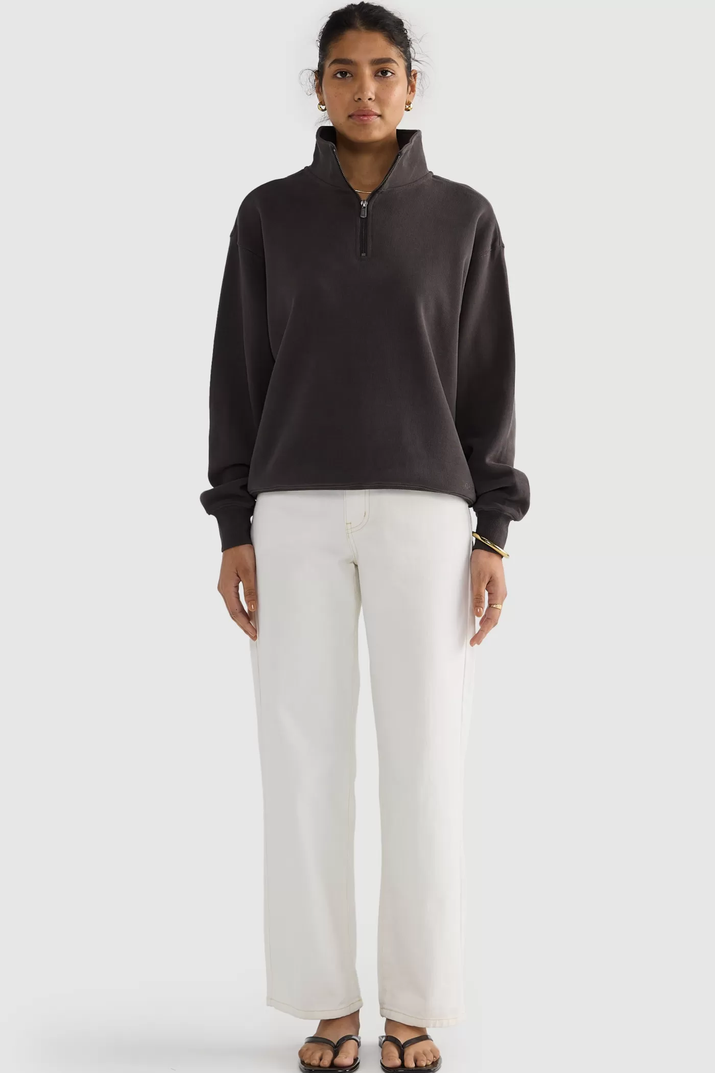 Ava Ribbed Quarter Zip ^ORTC Clothing Co Hot