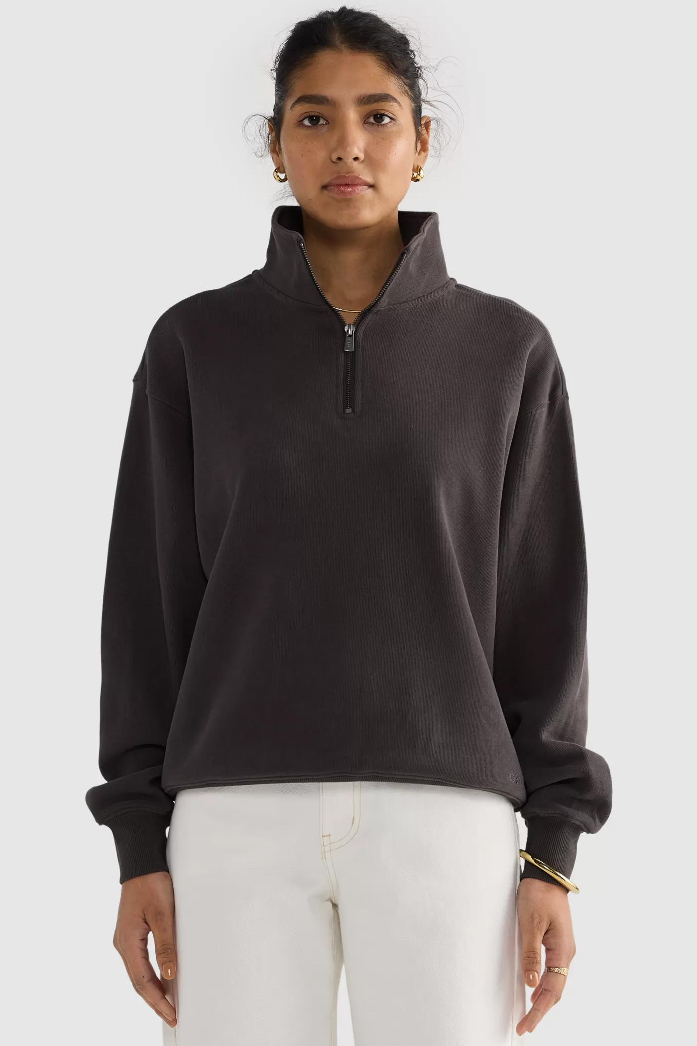 Ava Ribbed Quarter Zip ^ORTC Clothing Co Hot