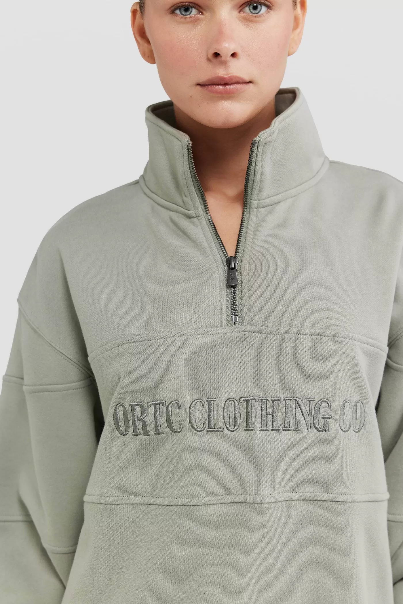 Classic Logo Quarter Zip ^ORTC Clothing Co Outlet