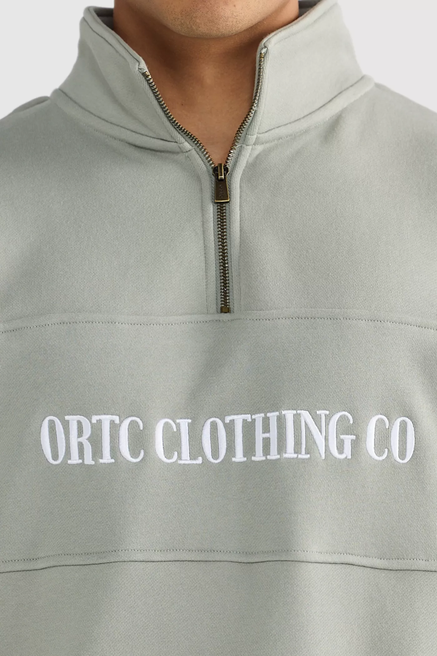 Classic Logo Quarter Zip Dusty ^ORTC Clothing Co New