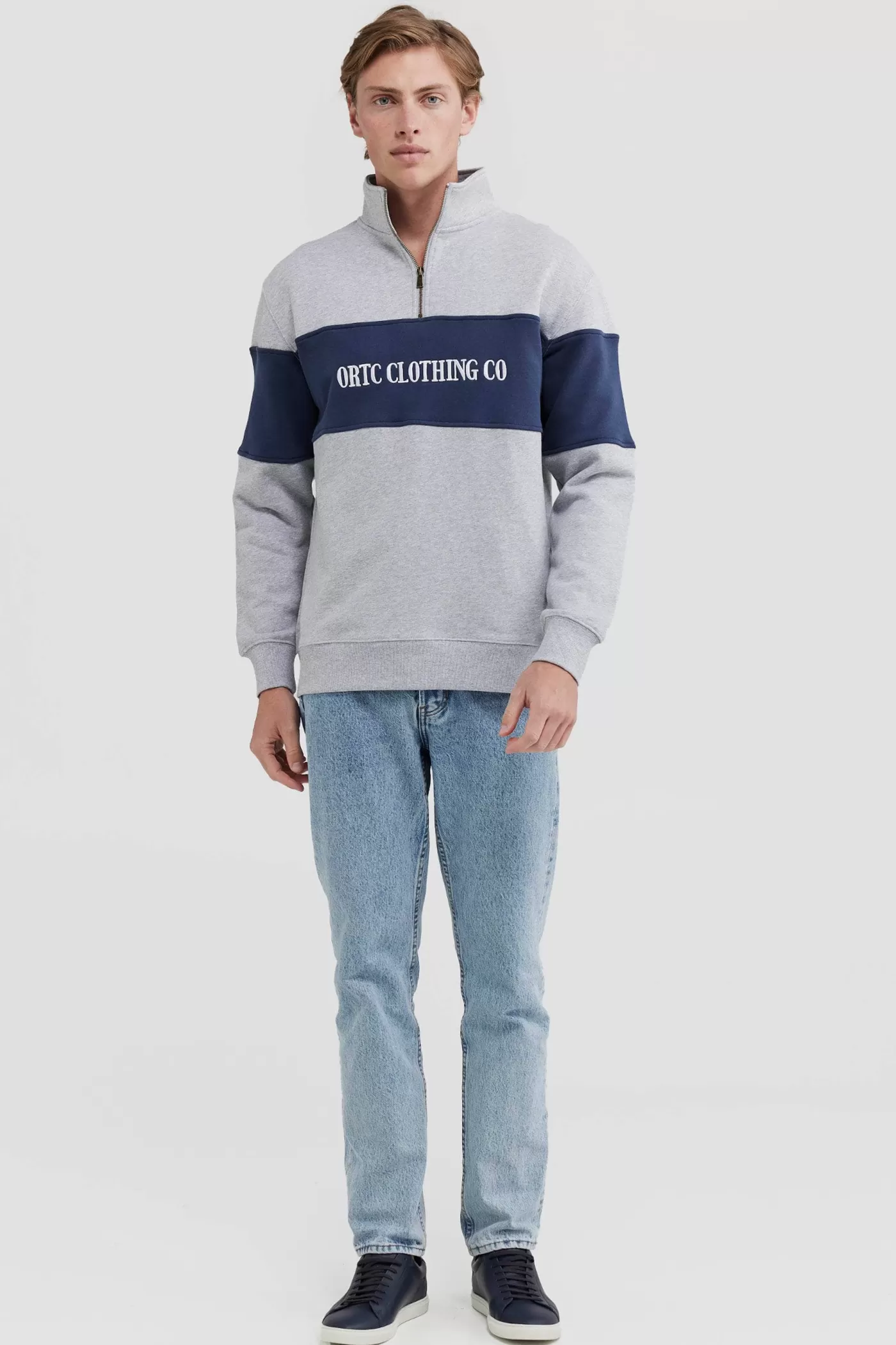 Classic Logo Quarter Zip ^ORTC Clothing Co Cheap