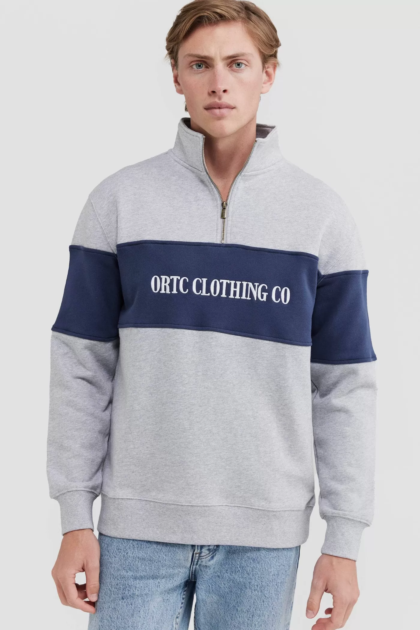 Classic Logo Quarter Zip ^ORTC Clothing Co Cheap