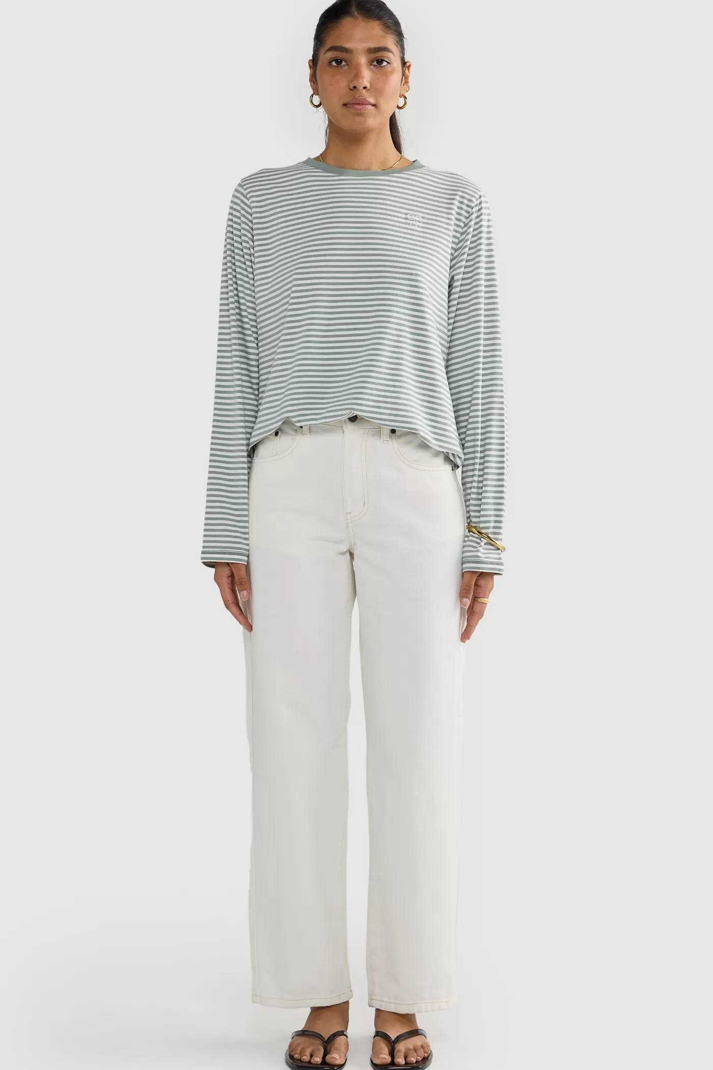 Darla Long Sleeve Stripe T Shirt ^ORTC Clothing Co Online