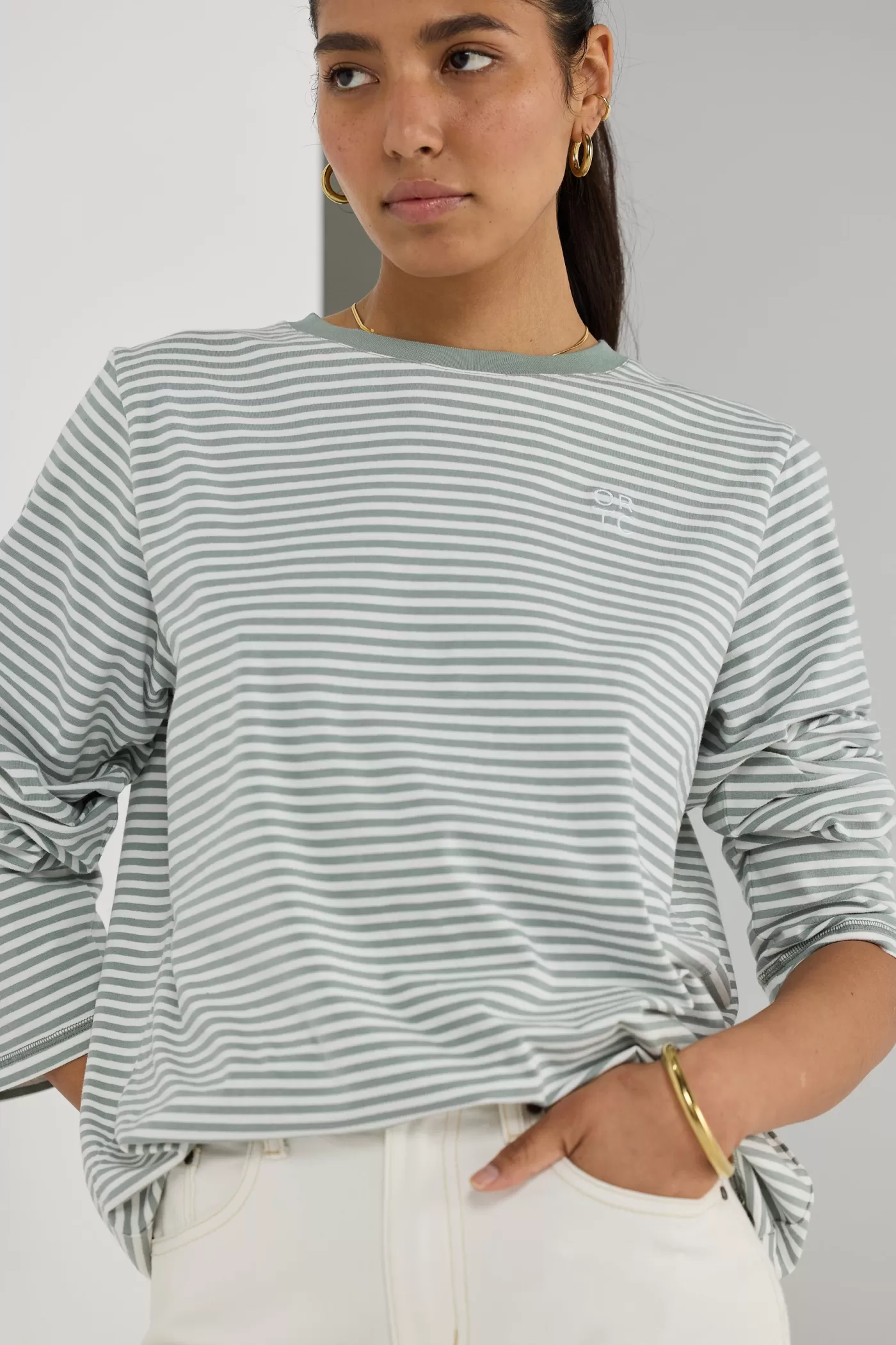 Darla Long Sleeve Stripe T Shirt ^ORTC Clothing Co Online