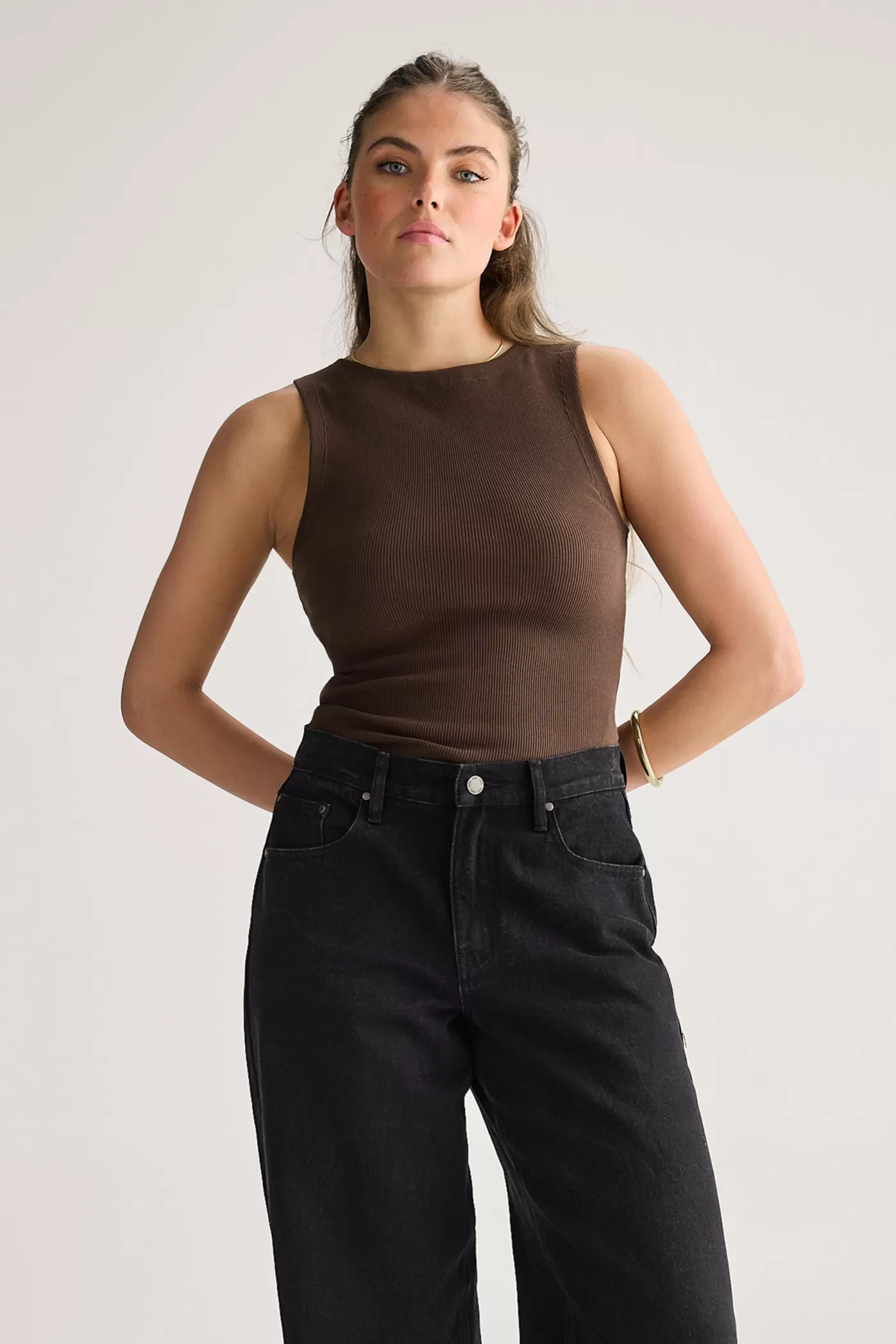 Eloise Boat Neck Rib Top ^ORTC Clothing Co Clearance