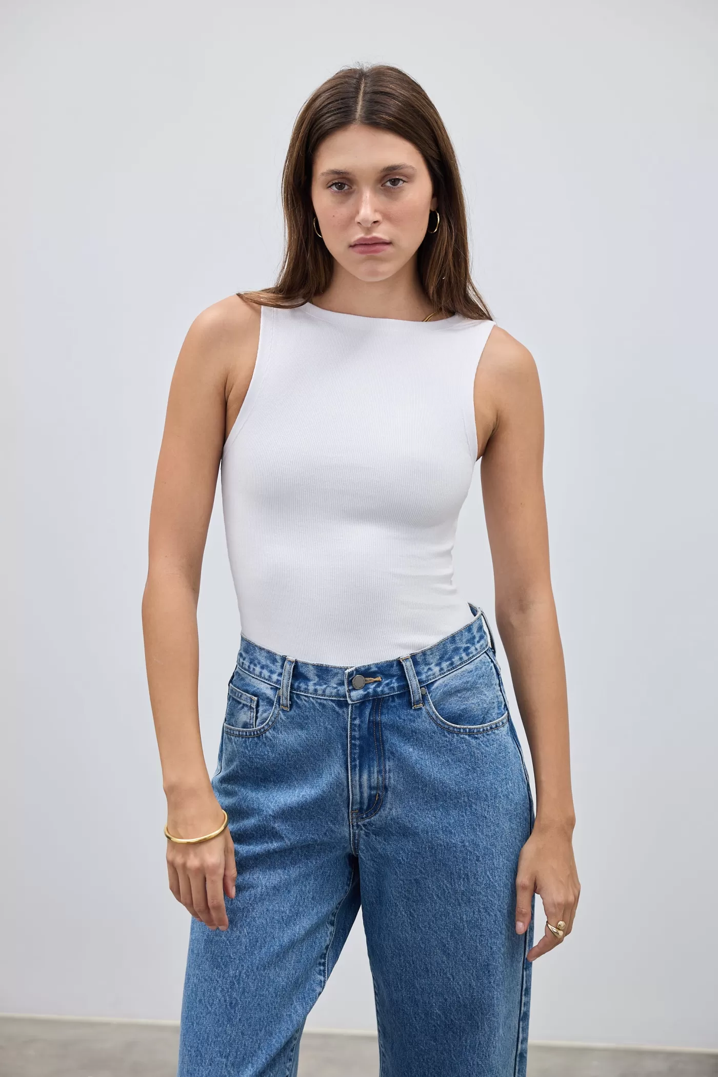 Eloise Boat Neck Rib Top ^ORTC Clothing Co New