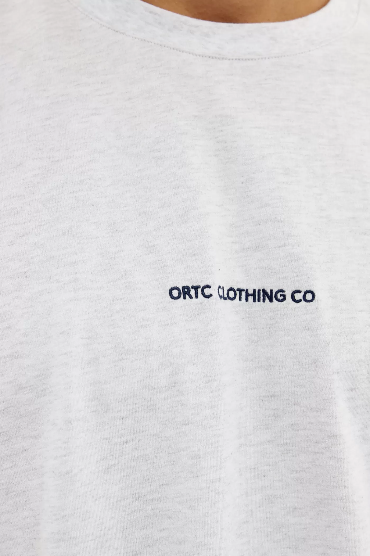 Embroidered Logo T Shirt White Marle^ORTC Clothing Co Best