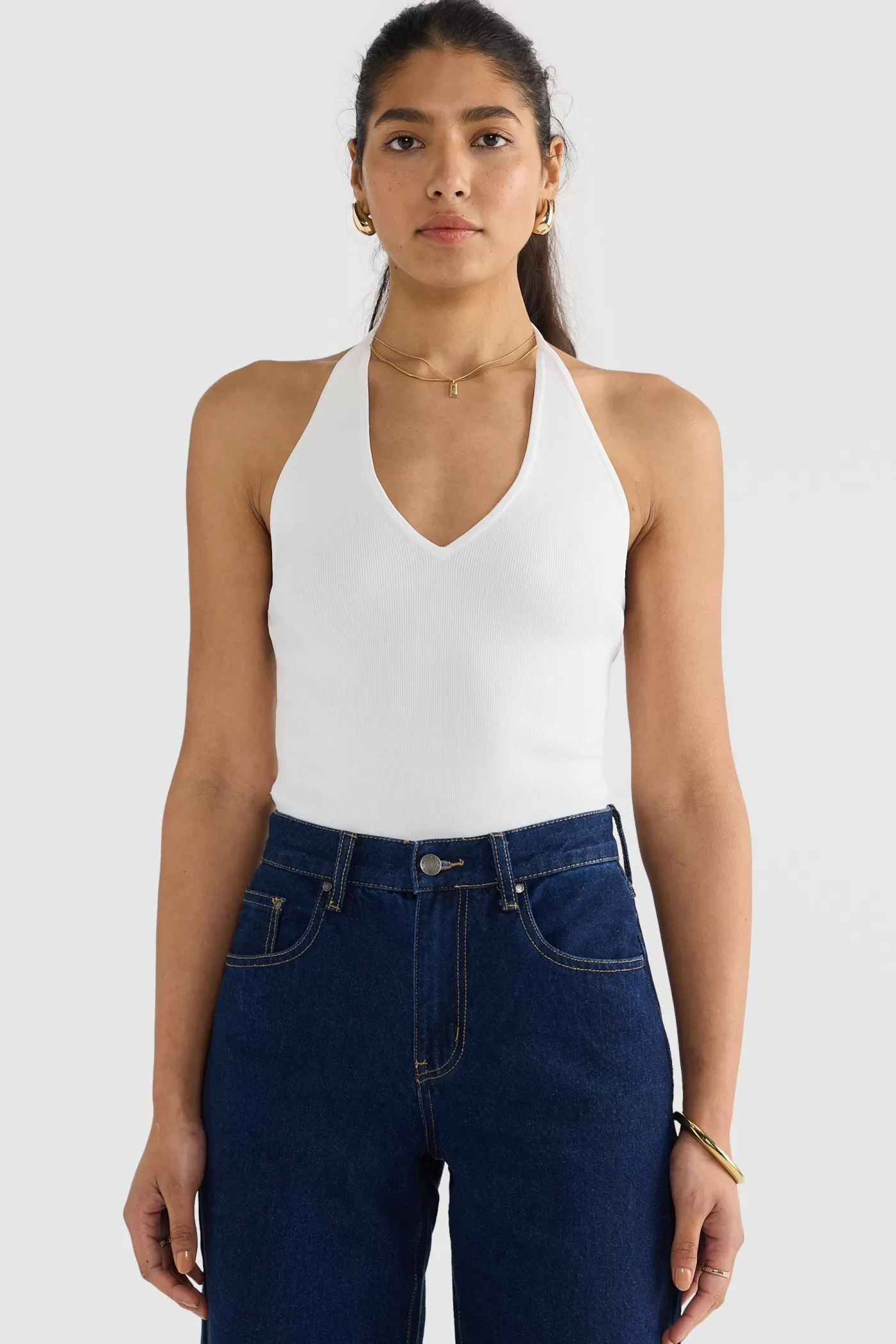 Hadley Halter Neck Knit Top ^ORTC Clothing Co Cheap