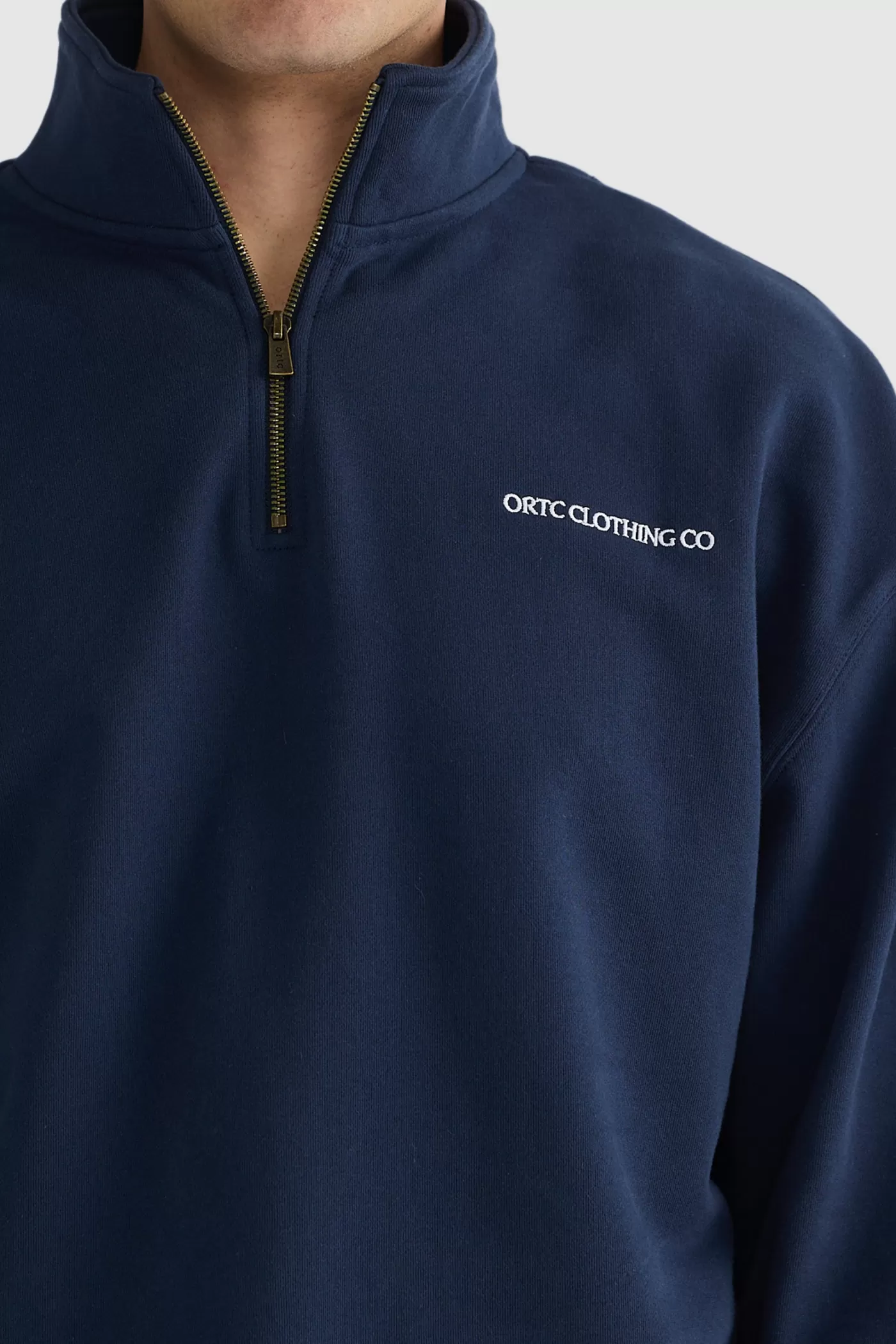 Hugo Quarter Zip Navy^ORTC Clothing Co Cheap
