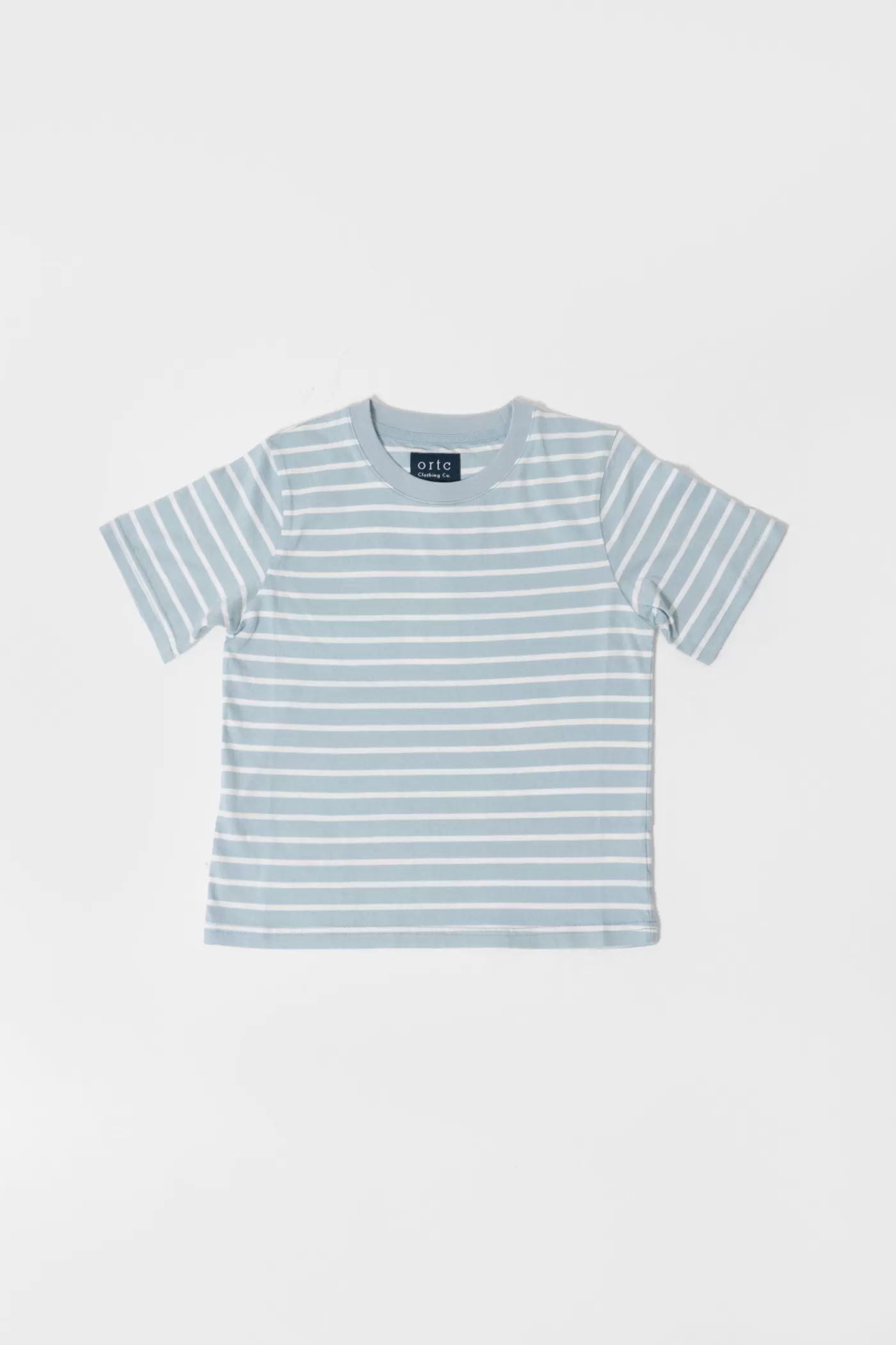 Jnr Louis Stripe T Shirt Pale Blue^ORTC Clothing Co Cheap