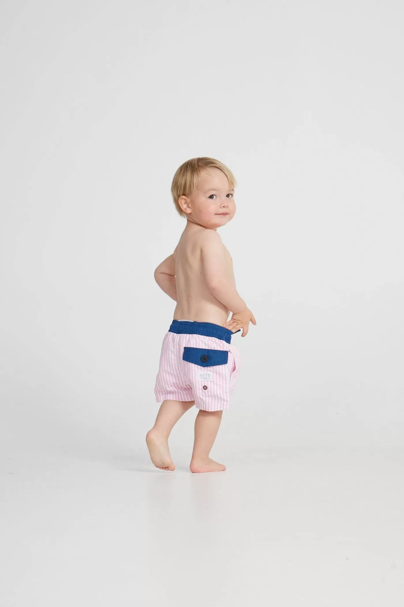 Jnr Manly Pink Swim Shorts^ORTC Clothing Co Shop