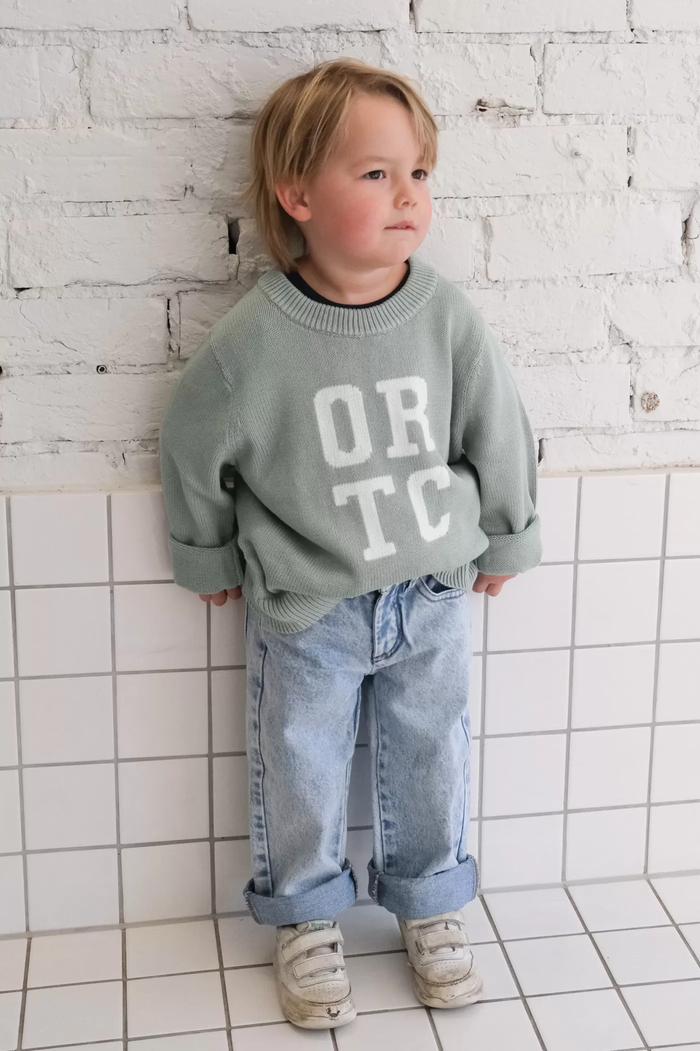 Jnr Original Logo Knit Crew ^ORTC Clothing Co New