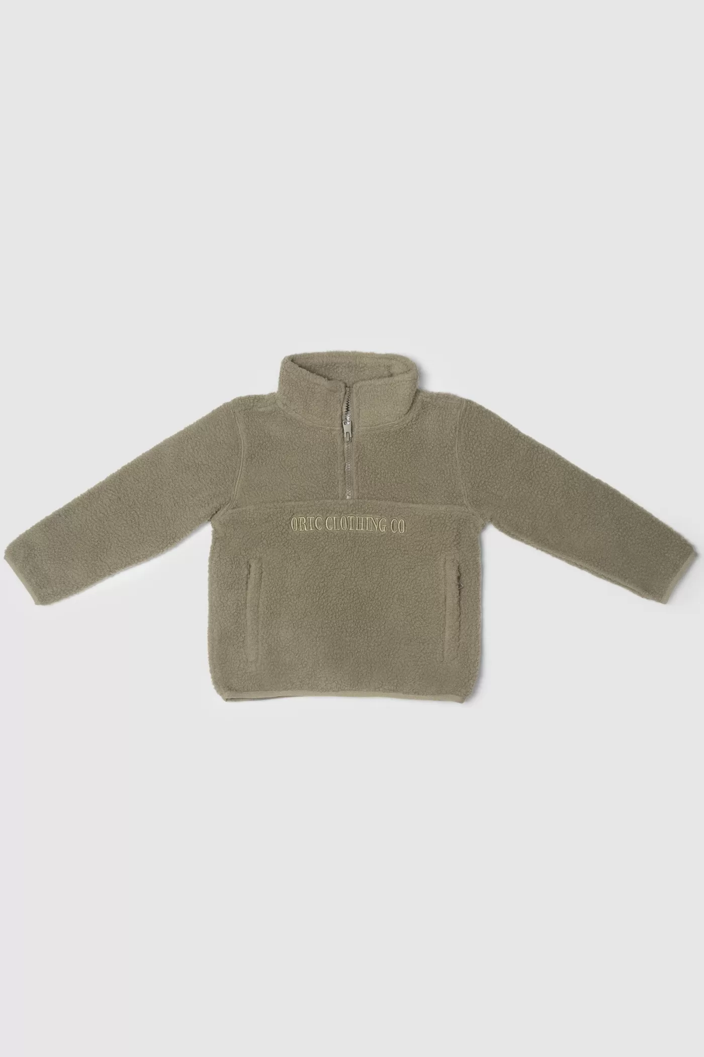 Jnr Sherpa Fleece Logo Quarter Zip ^ORTC Clothing Co Shop