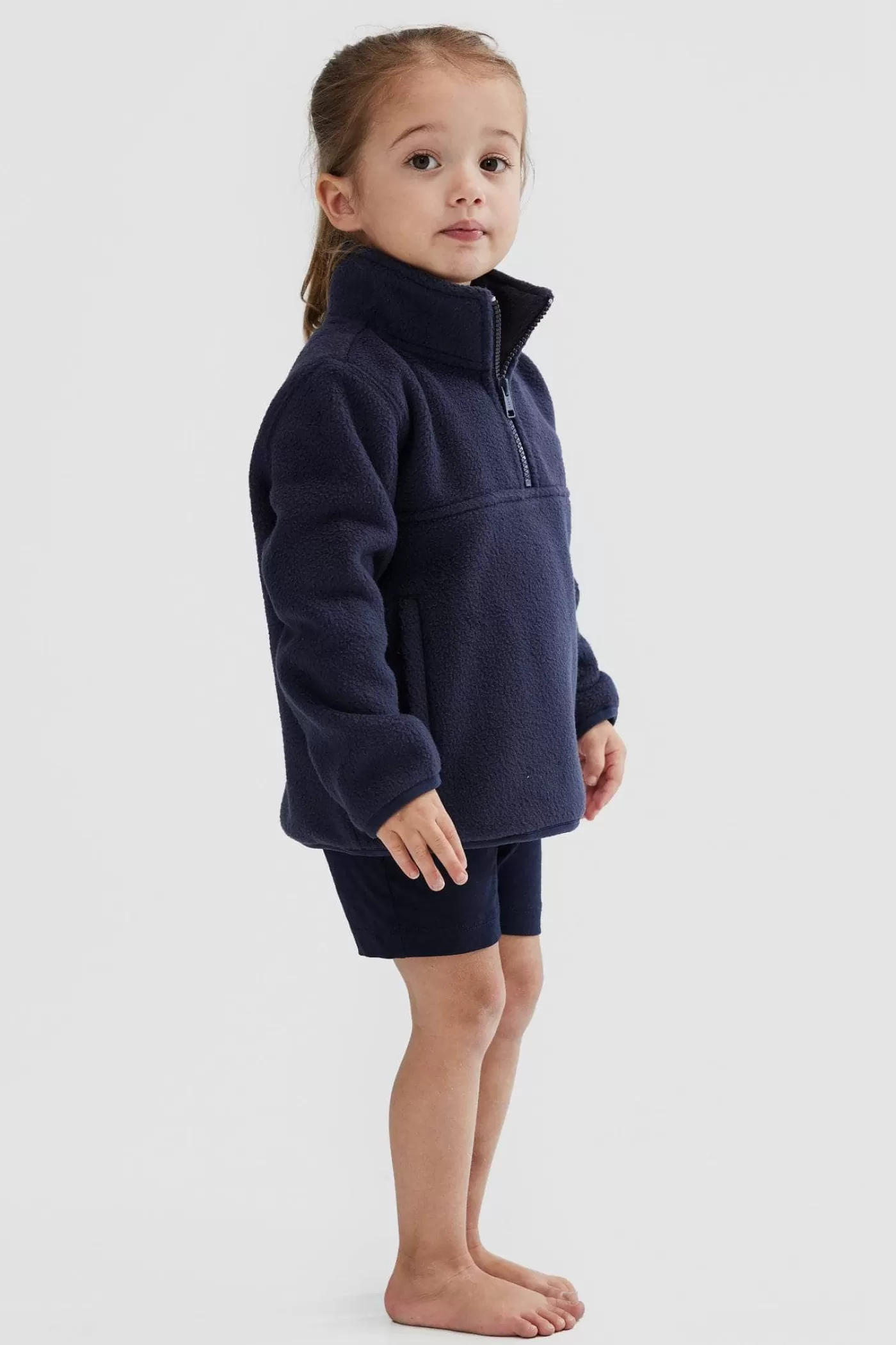 Jnr Sherpa Fleece Quarter Zip ^ORTC Clothing Co Fashion