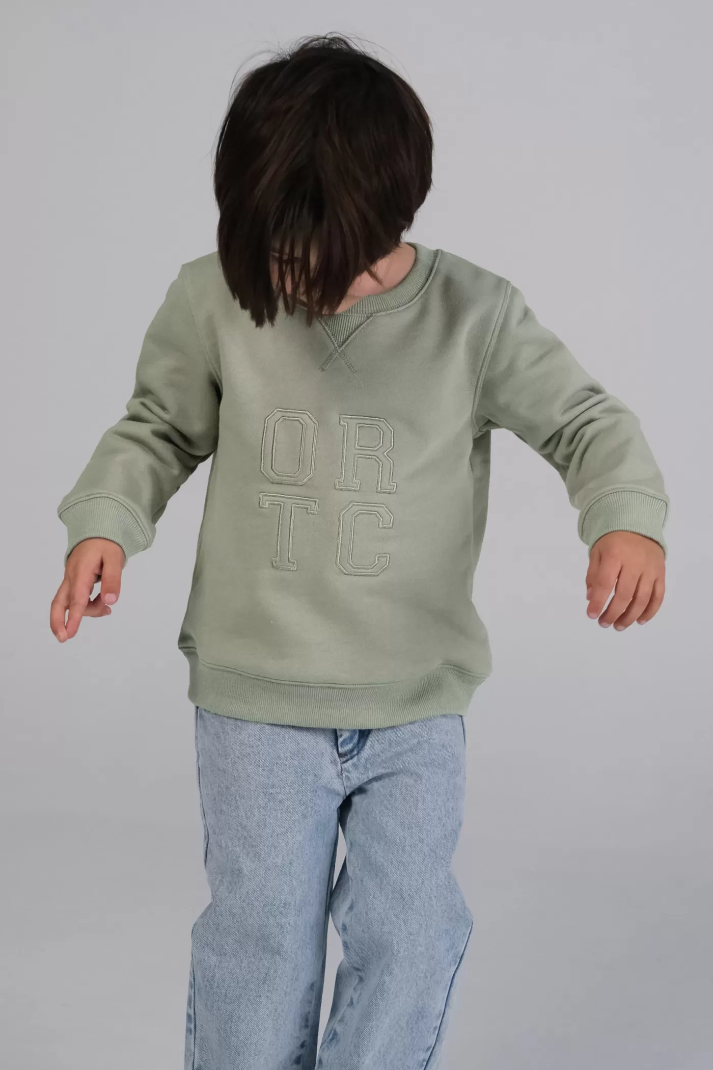 Jnr Stacked Logo Crew ^ORTC Clothing Co Online