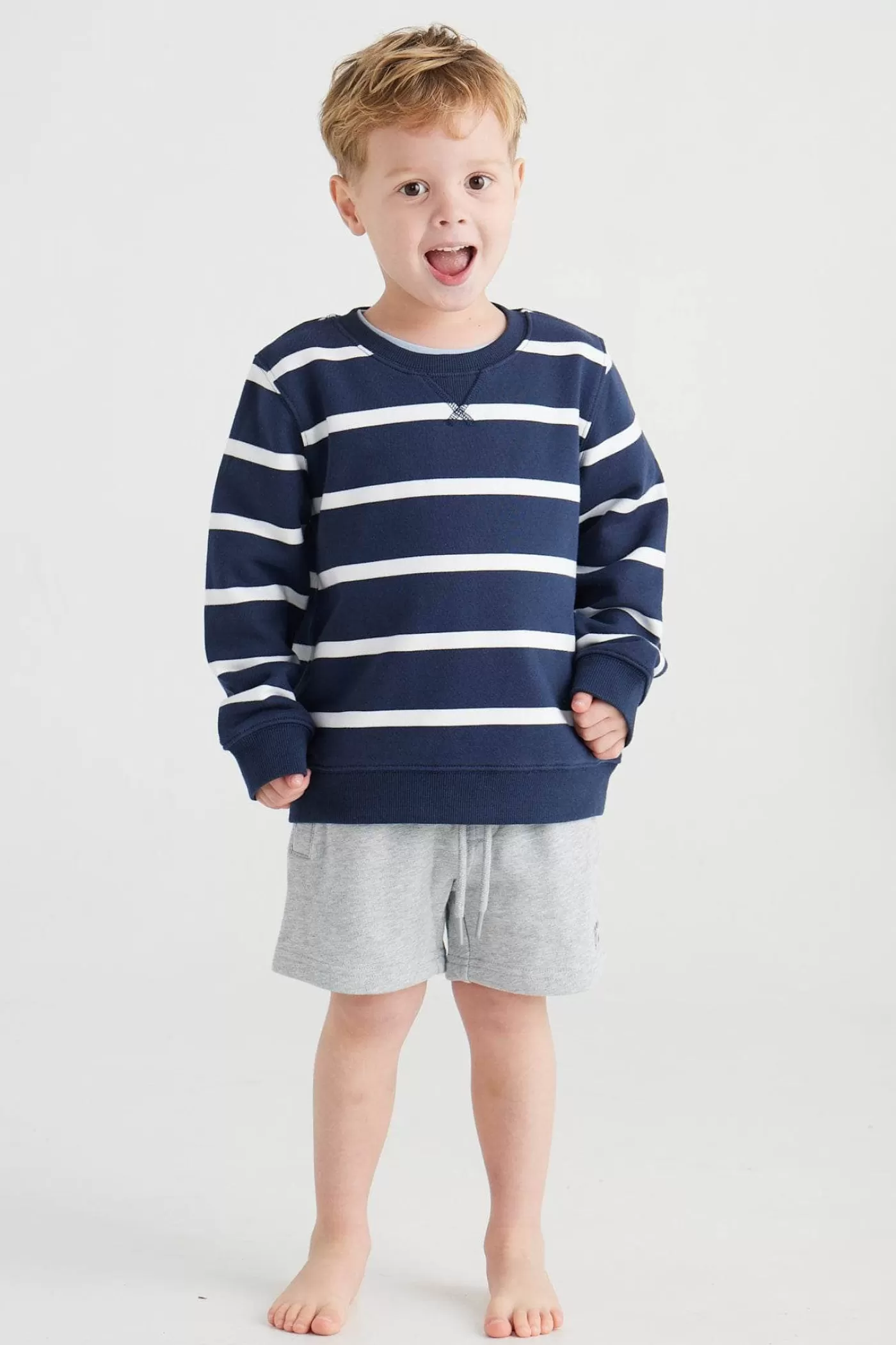 Jnr Striped Crew ^ORTC Clothing Co Discount