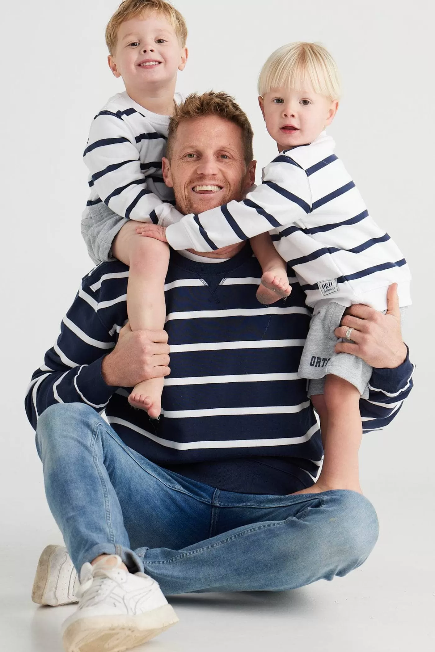 Jnr Striped Crew ^ORTC Clothing Co Cheap