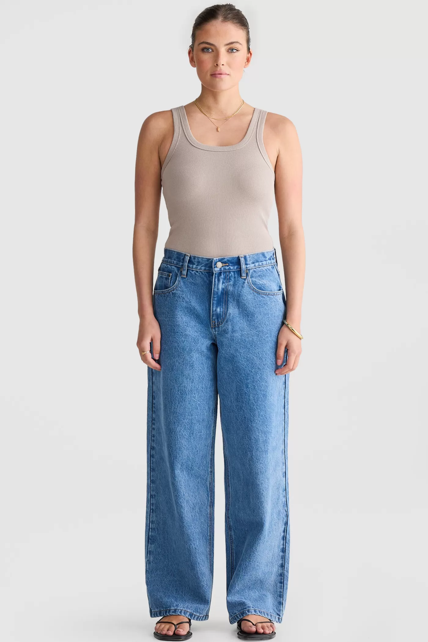 Lani Square Neck Rib Tank ^ORTC Clothing Co New
