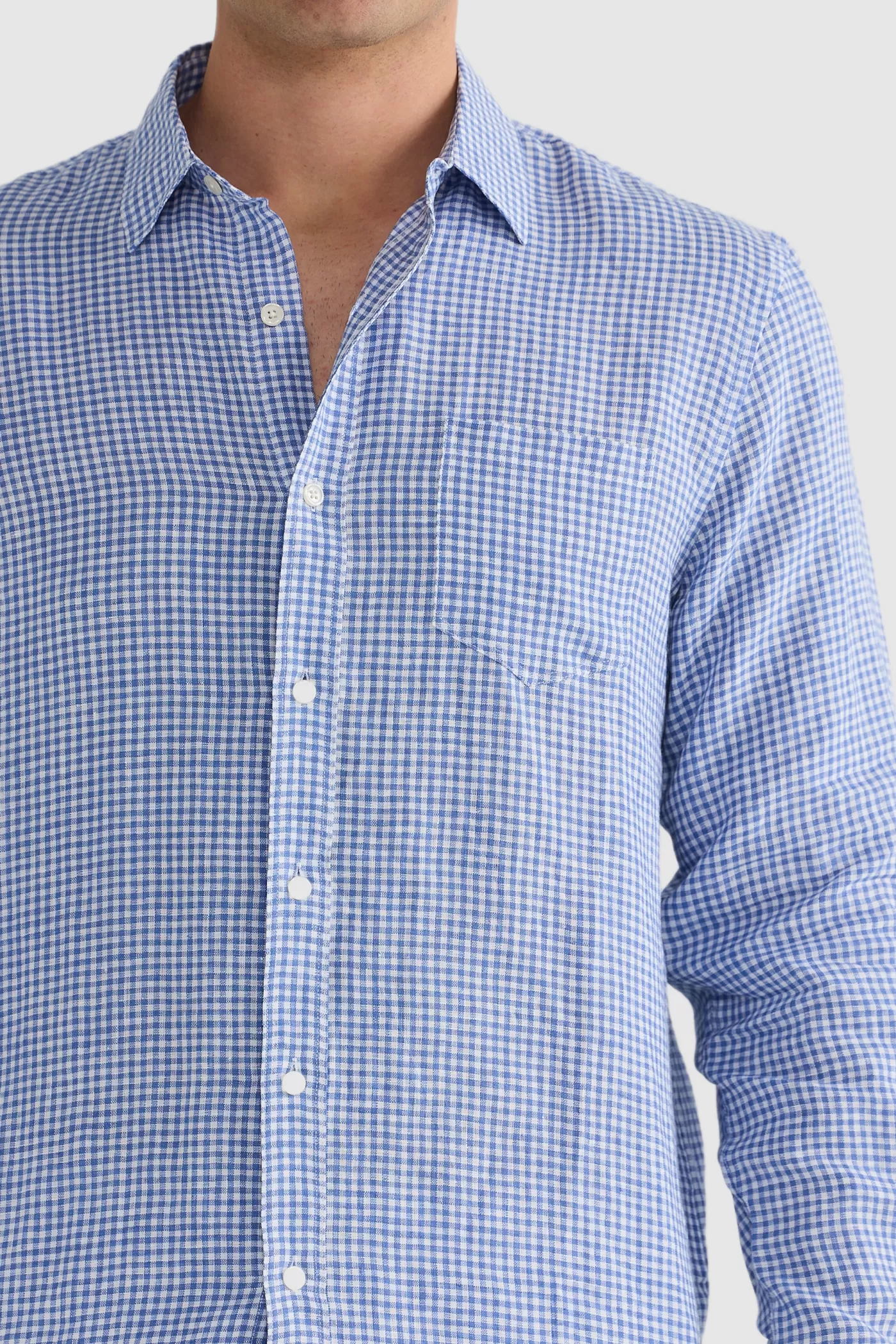 Linen Shirt Check^ORTC Clothing Co Hot