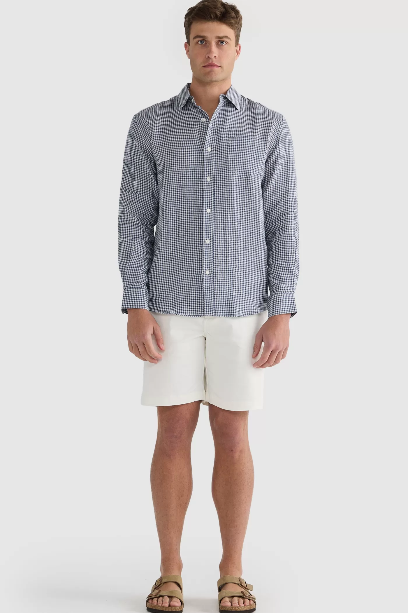 Linen Shirt Check^ORTC Clothing Co Fashion
