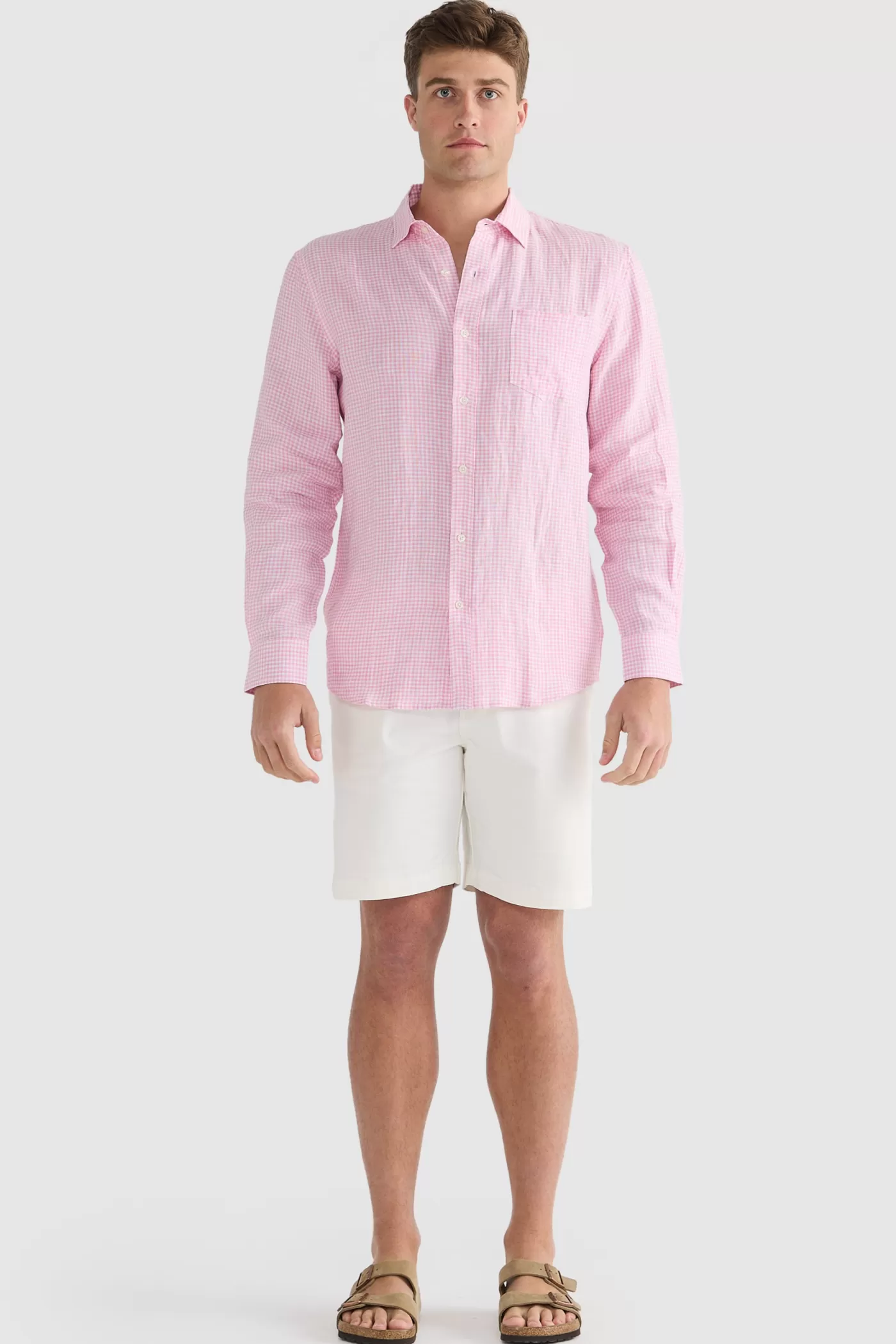 Linen Shirt Check^ORTC Clothing Co Cheap