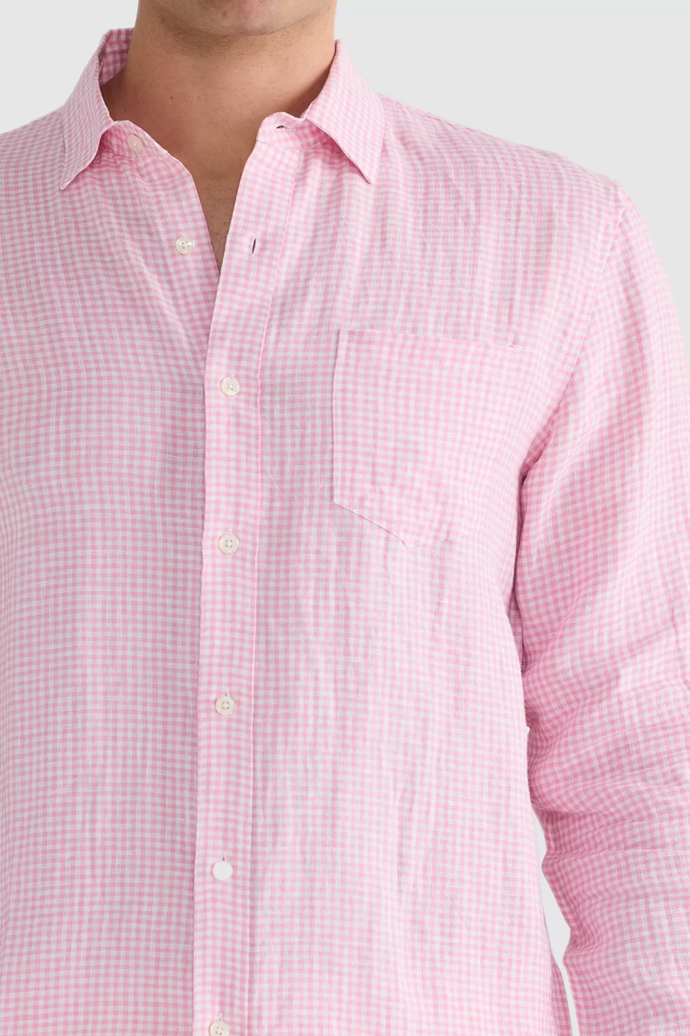 Linen Shirt Check^ORTC Clothing Co Cheap