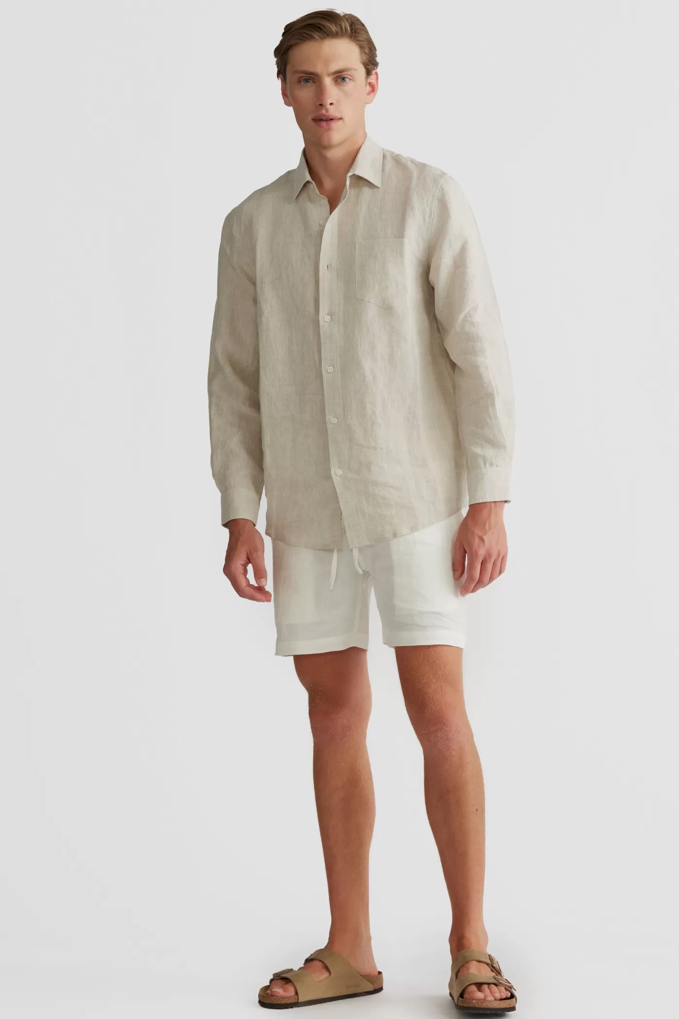 Linen Shirt Sand^ORTC Clothing Co Sale