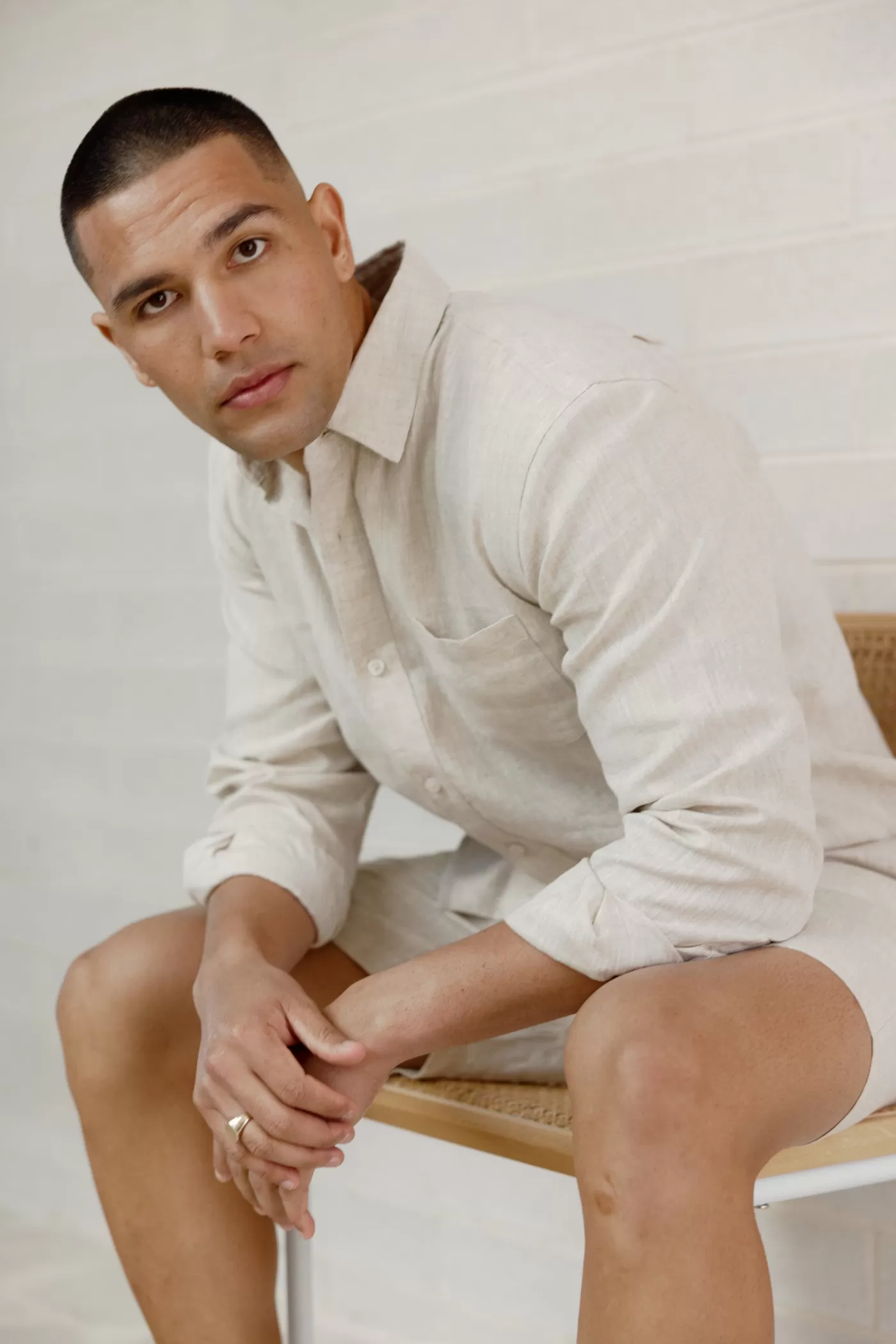 Linen Shirt Sand^ORTC Clothing Co Sale