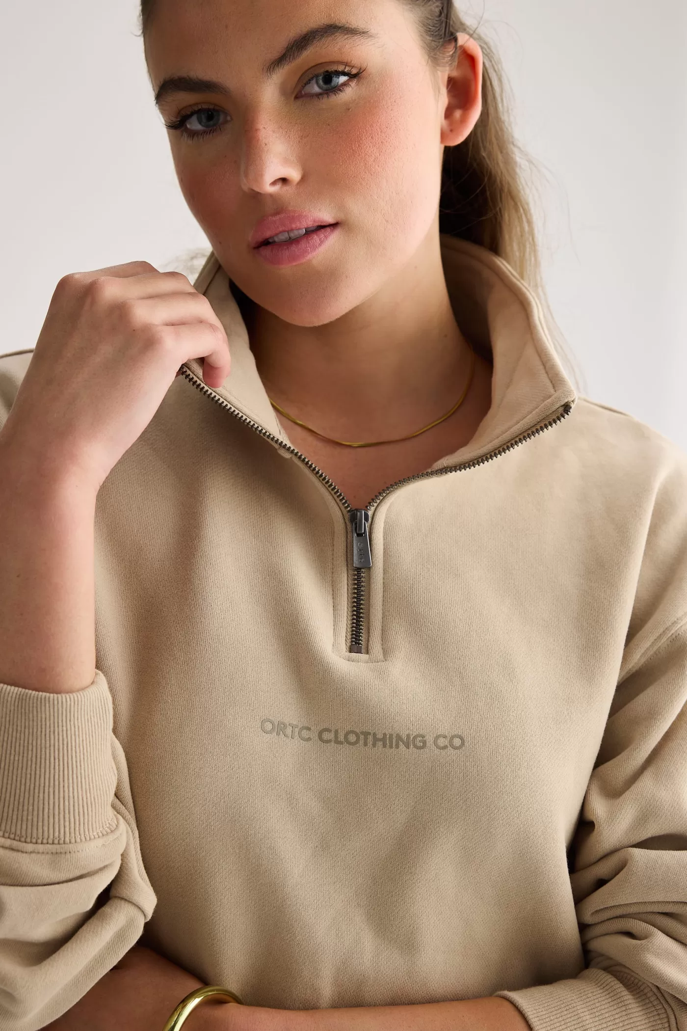 Logo Quarter Zip ^ORTC Clothing Co Fashion