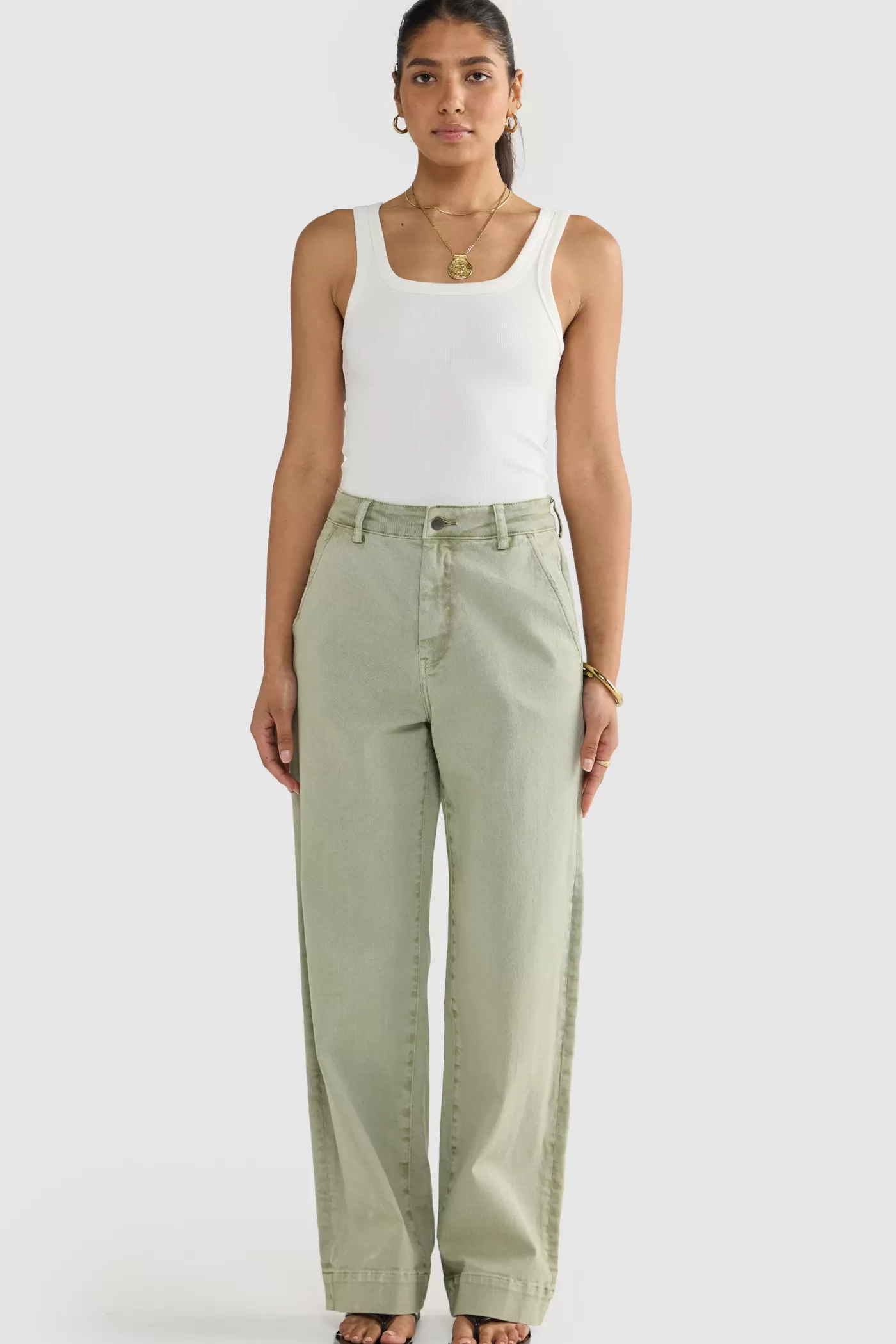Lottie Relaxed Twill Pants ^ORTC Clothing Co Cheap