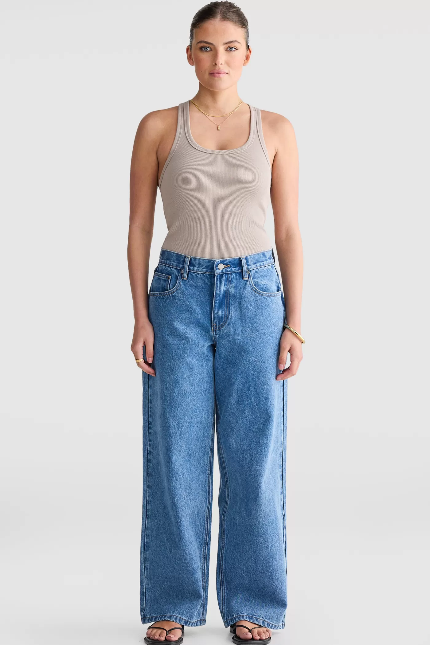 Malia Scoop Neck Rib Tank ^ORTC Clothing Co Cheap