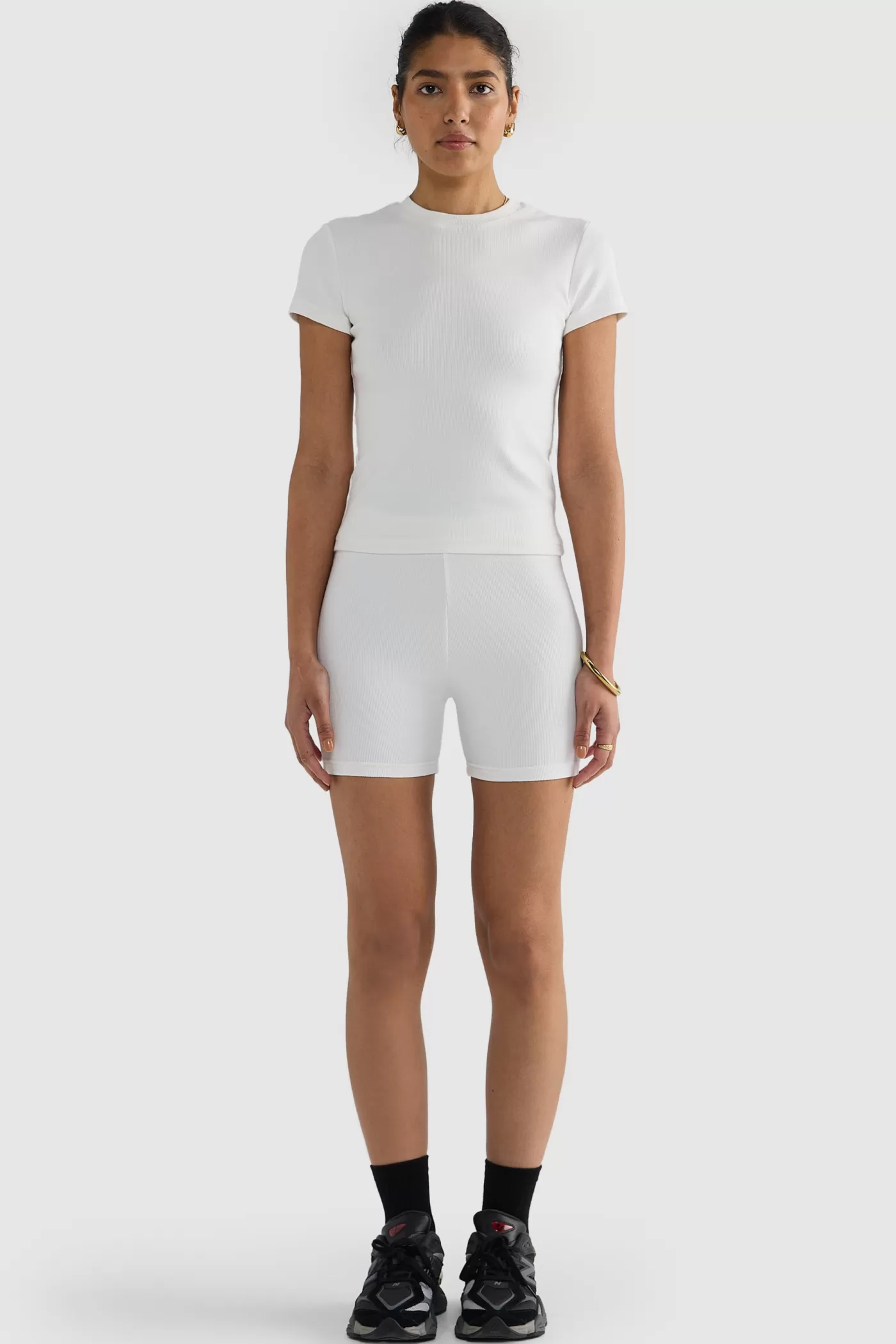 Mimi Rib T Shirt White^ORTC Clothing Co Shop