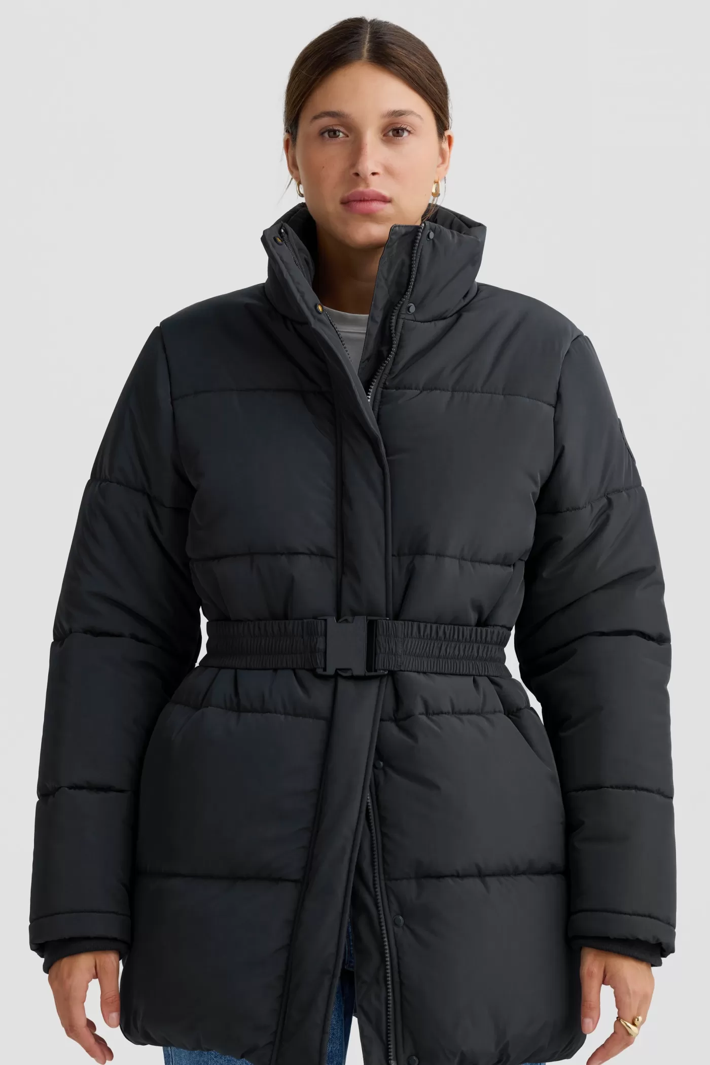 Monty Belted Mid Length Puffer Jacket ^ORTC Clothing Co Hot