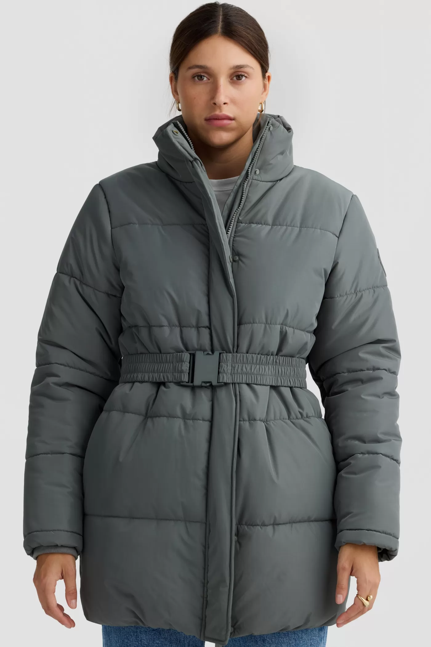 Monty Belted Mid Length Puffer Jacket ^ORTC Clothing Co New
