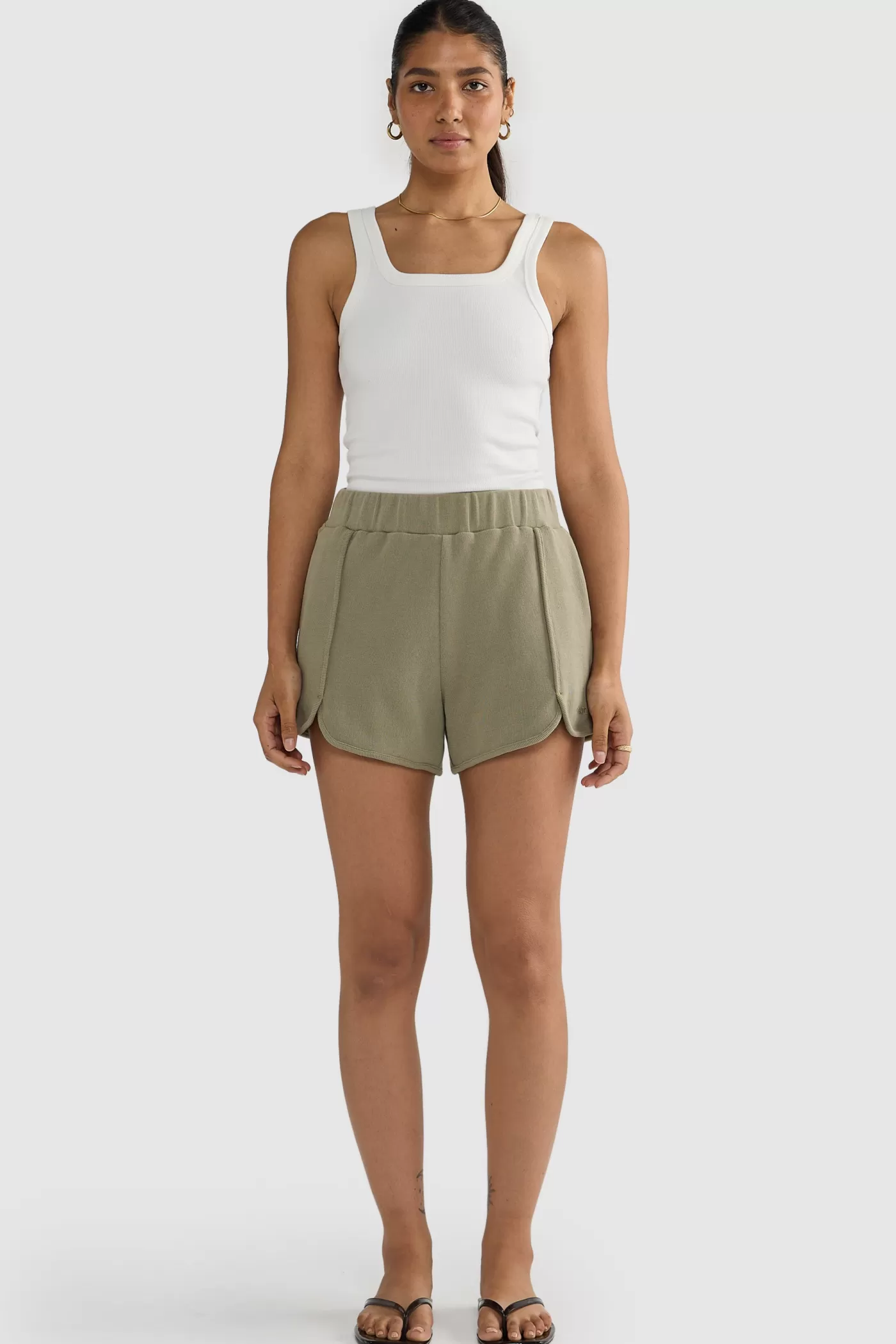Pia Lounge Shorts Moss^ORTC Clothing Co Cheap