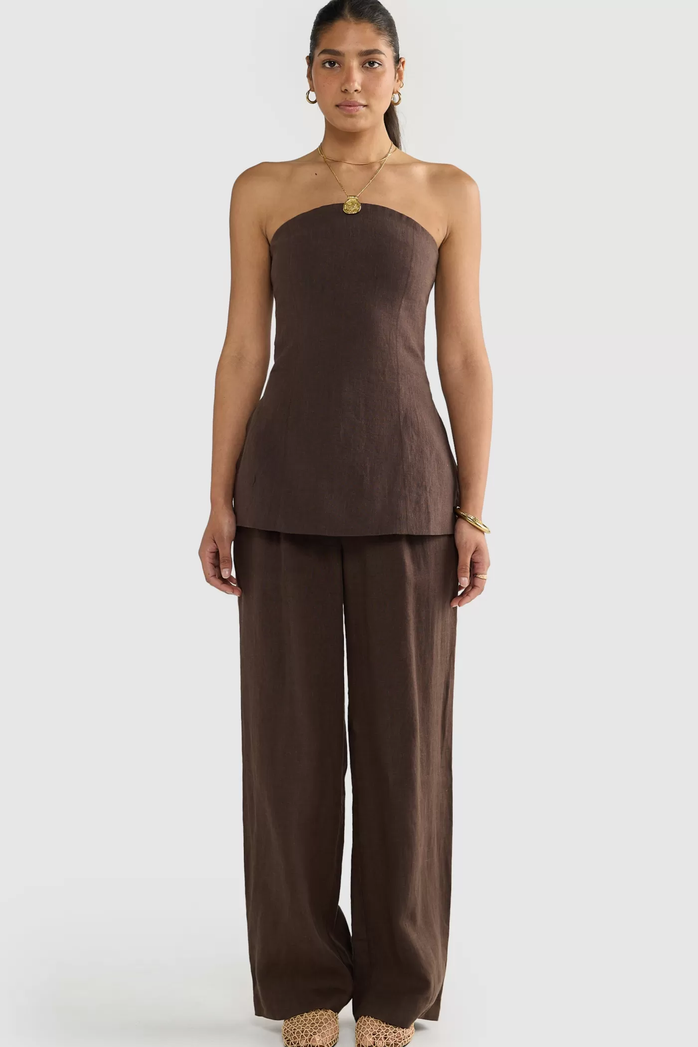 Savannah Linen Strapless Bodice ^ORTC Clothing Co Fashion