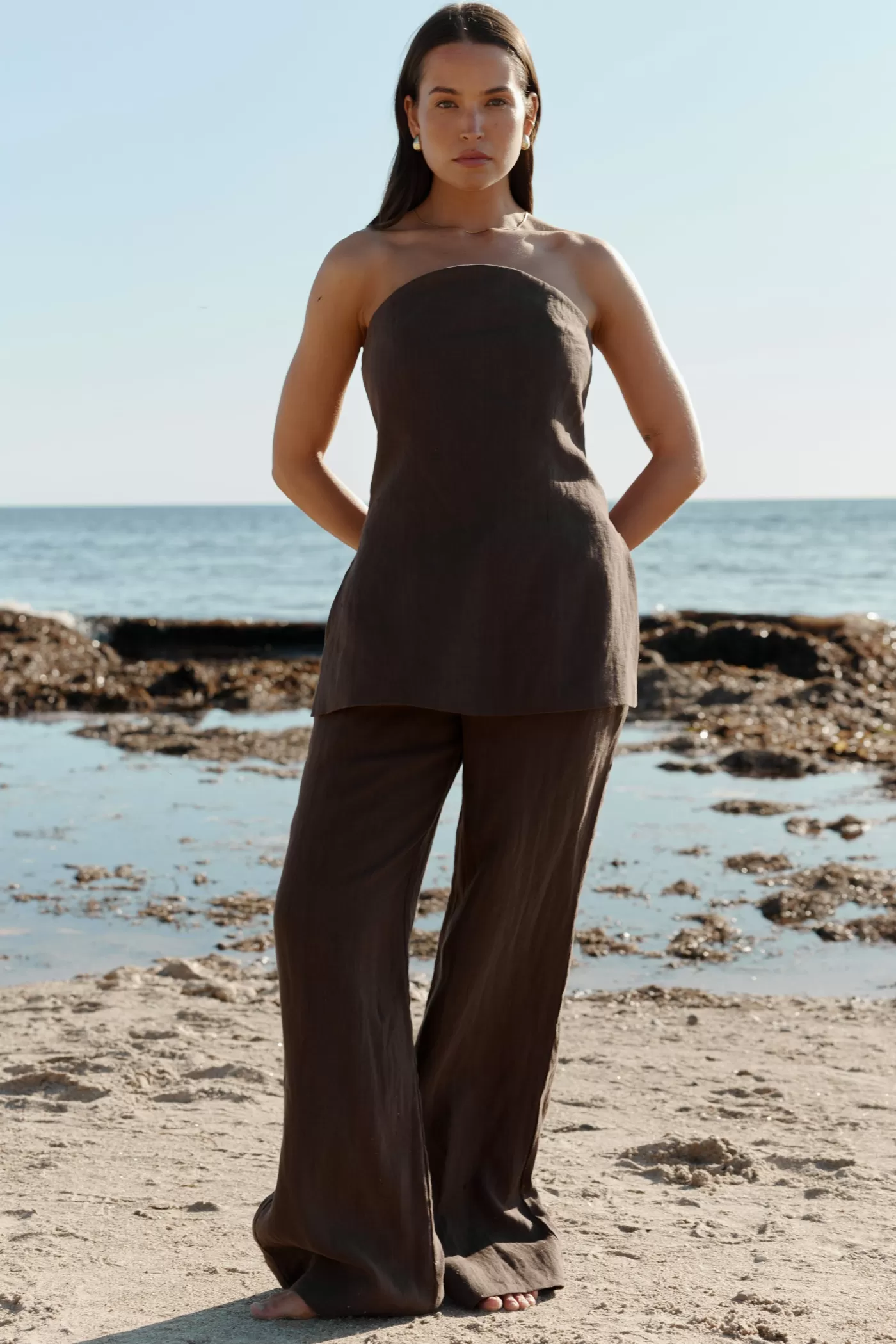 Savannah Linen Strapless Bodice ^ORTC Clothing Co Fashion
