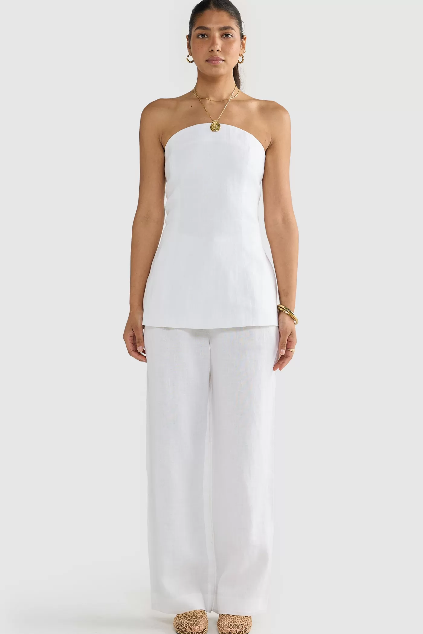 Savannah Linen Strapless Bodice ^ORTC Clothing Co Discount