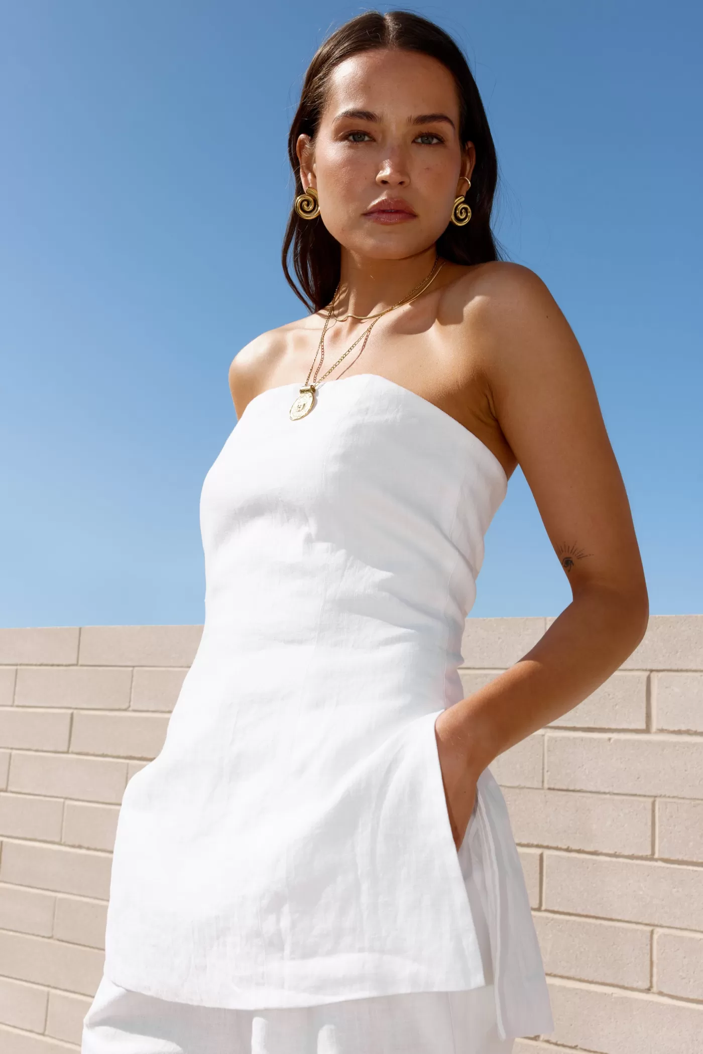 Savannah Linen Strapless Bodice ^ORTC Clothing Co Discount