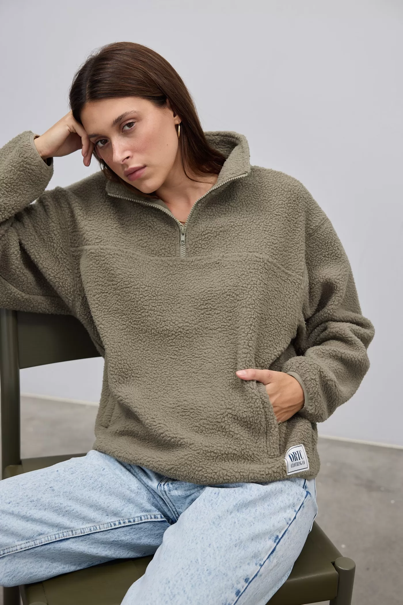 Sherpa Fleece Quarter Zip ^ORTC Clothing Co Hot