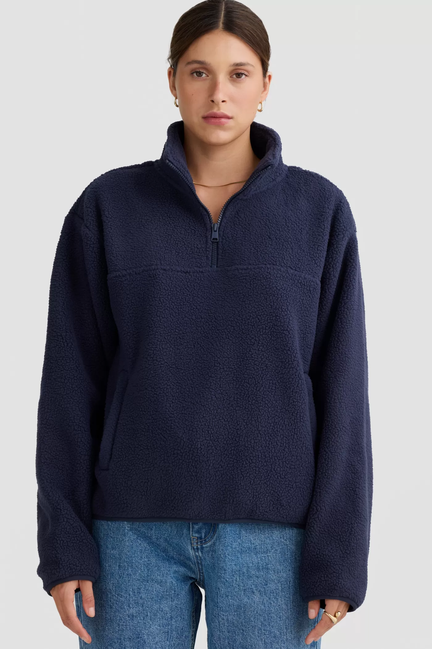 Sherpa Fleece Quarter Zip ^ORTC Clothing Co Fashion