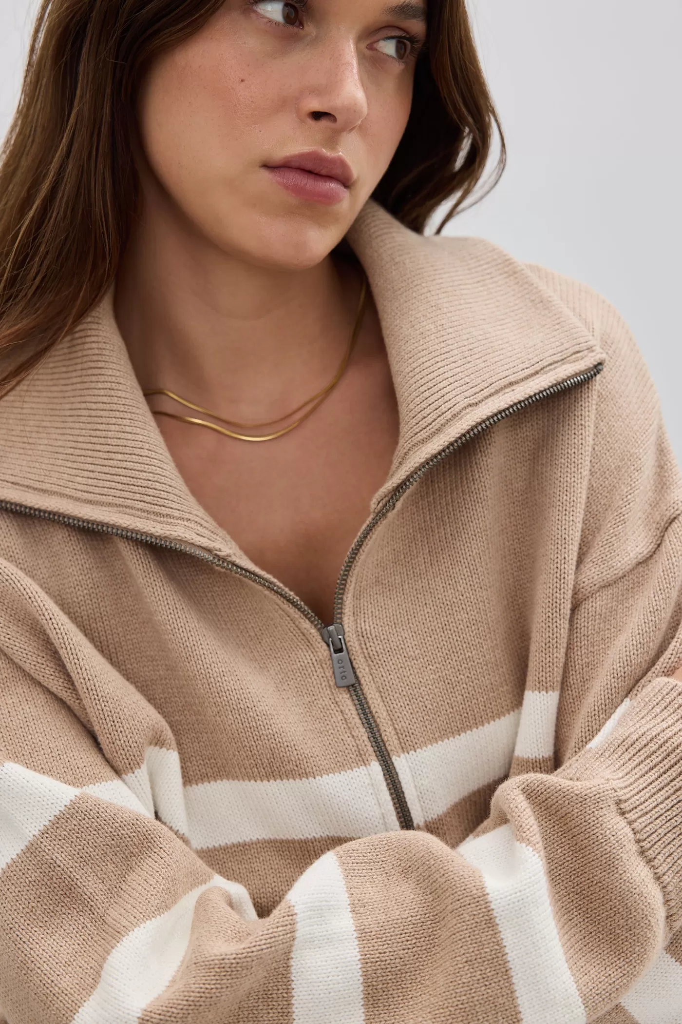 Talli Slouchy Quarter Zip Knit Sweater ^ORTC Clothing Co Shop