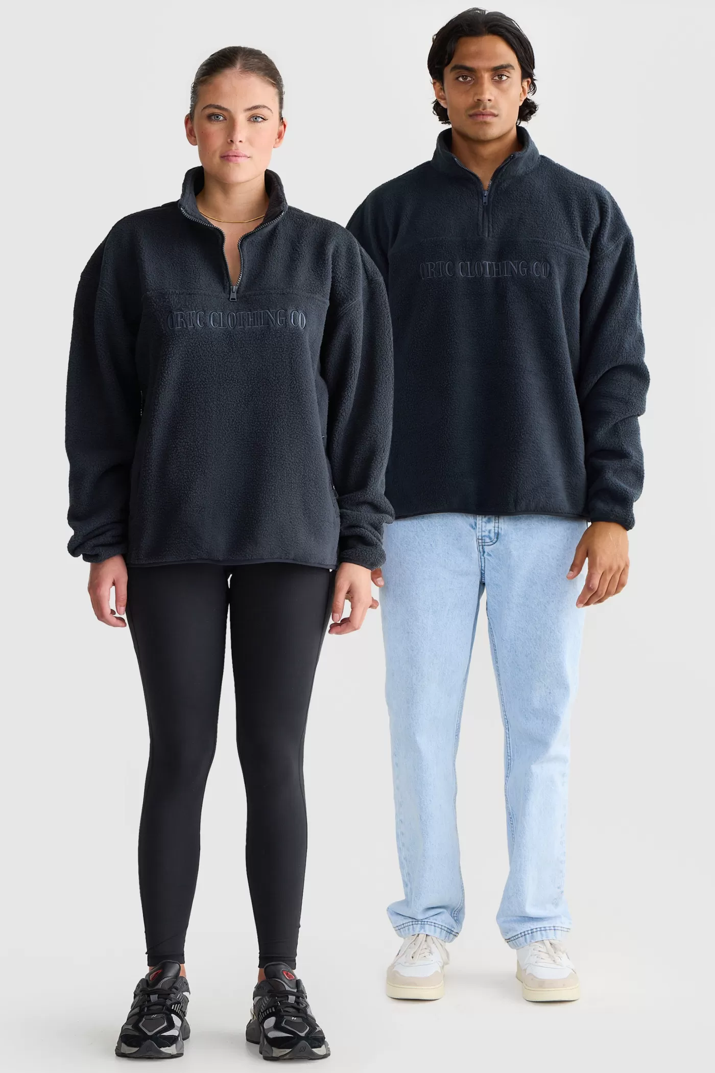 Unisex Sherpa Fleece Logo Quarter Zip ^ORTC Clothing Co Hot