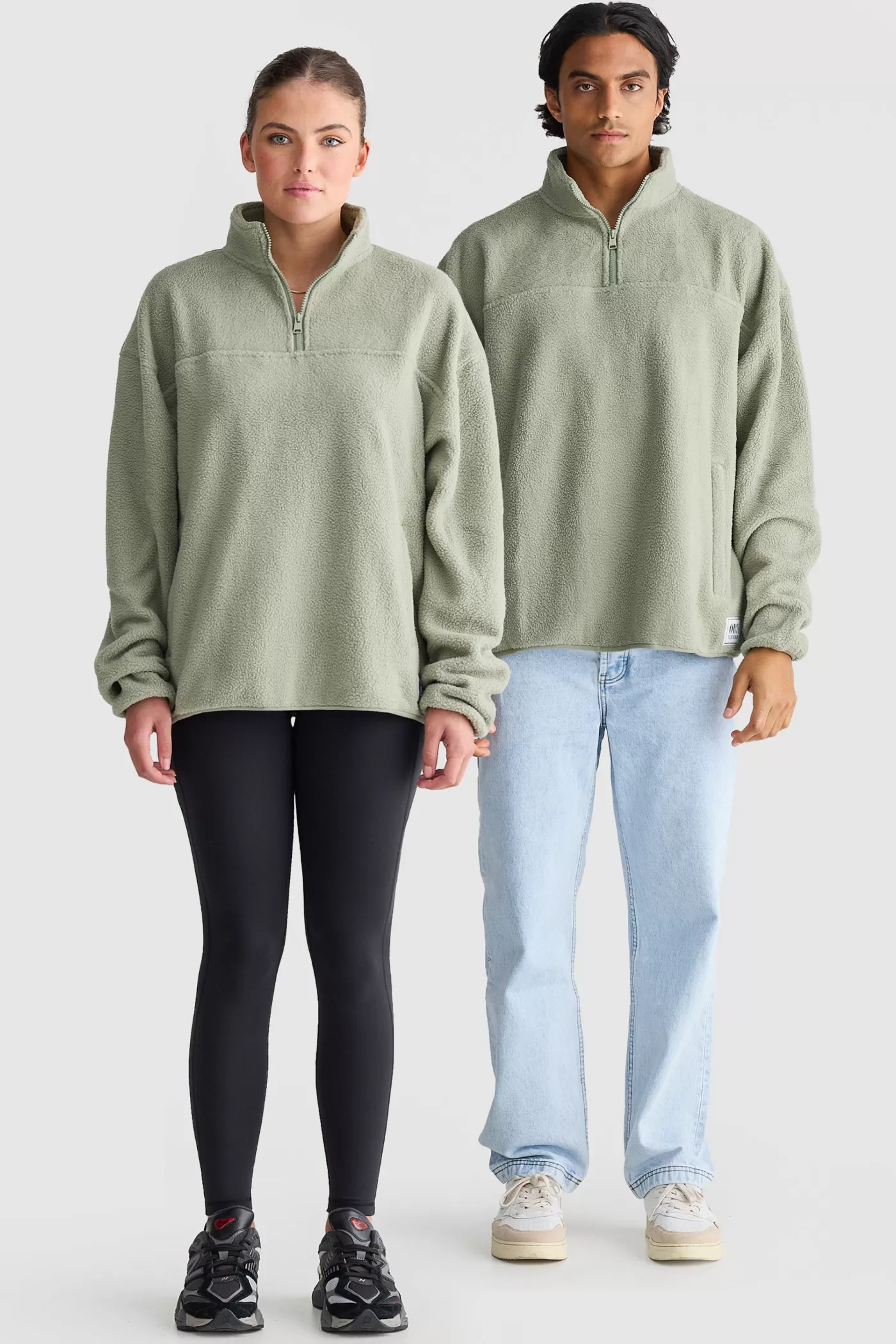 Unisex Sherpa Fleece Quarter Zip ^ORTC Clothing Co Online