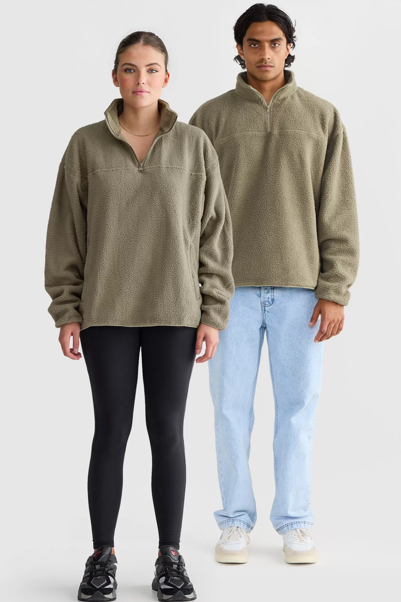 Unisex Sherpa Fleece Quarter Zip ^ORTC Clothing Co Store