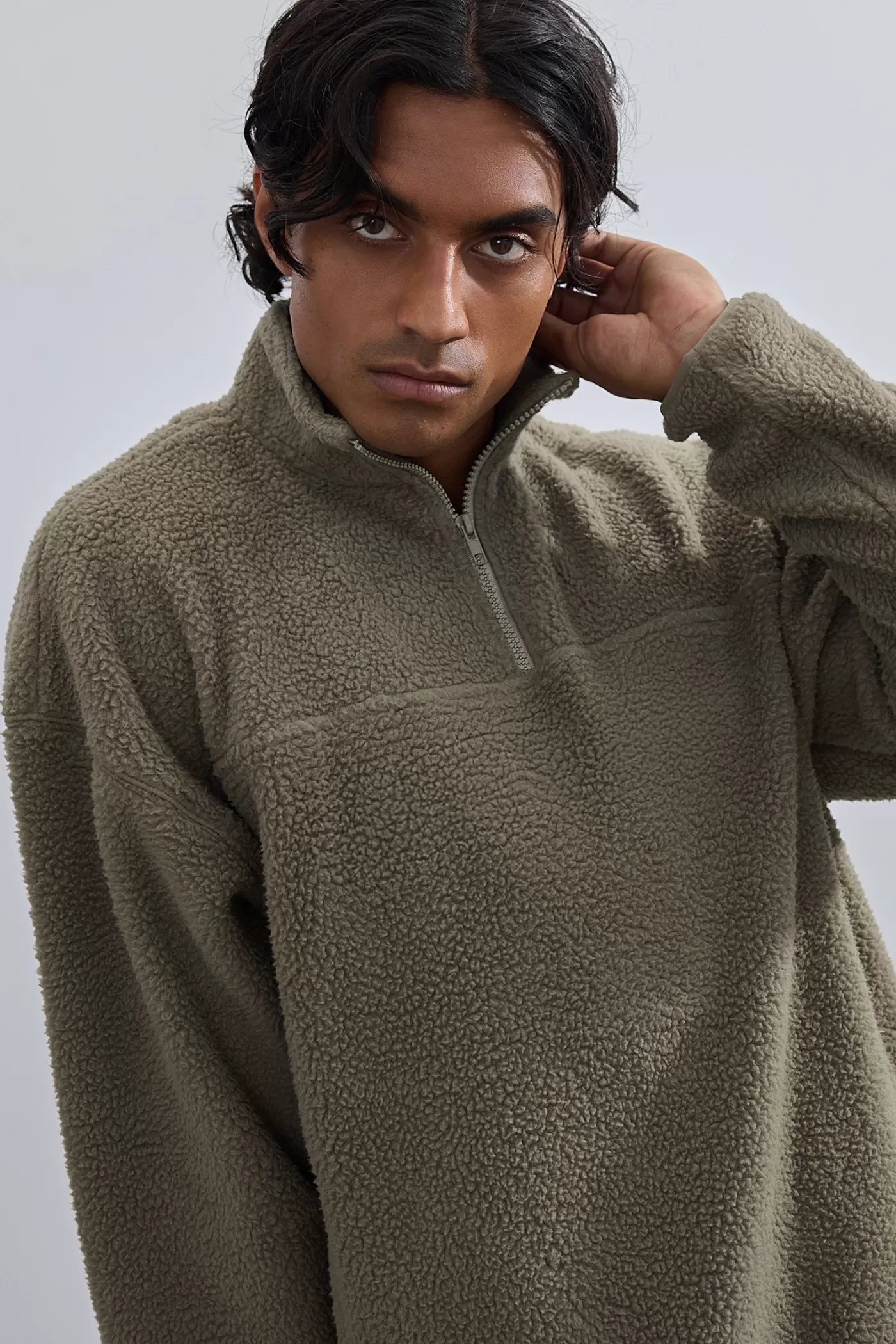 Unisex Sherpa Fleece Quarter Zip ^ORTC Clothing Co Store