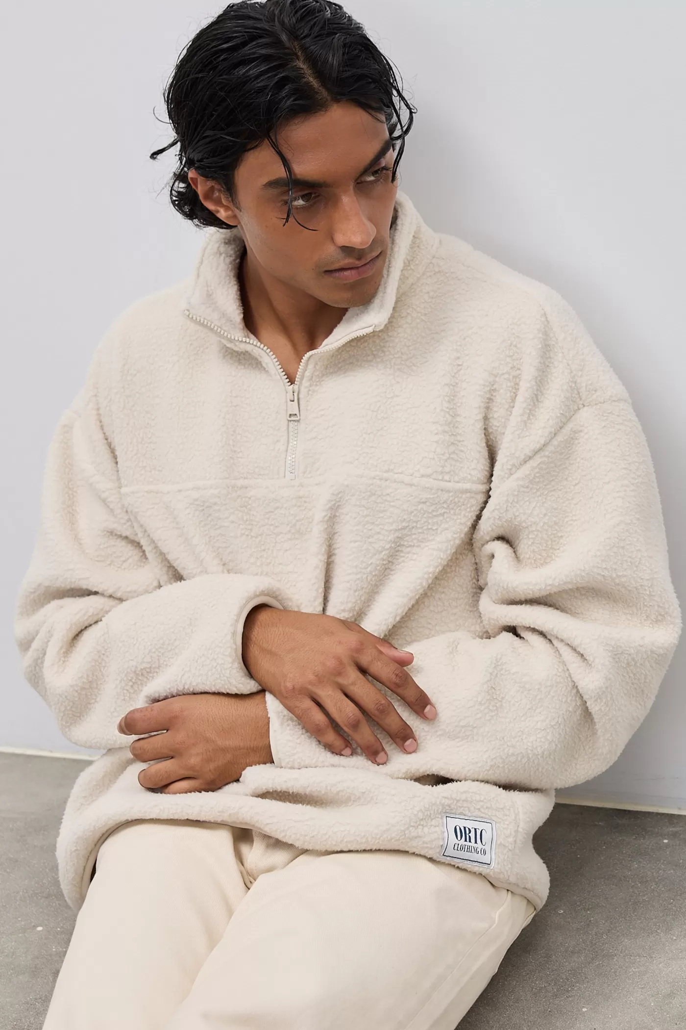 Unisex Sherpa Fleece Quarter Zip ^ORTC Clothing Co New