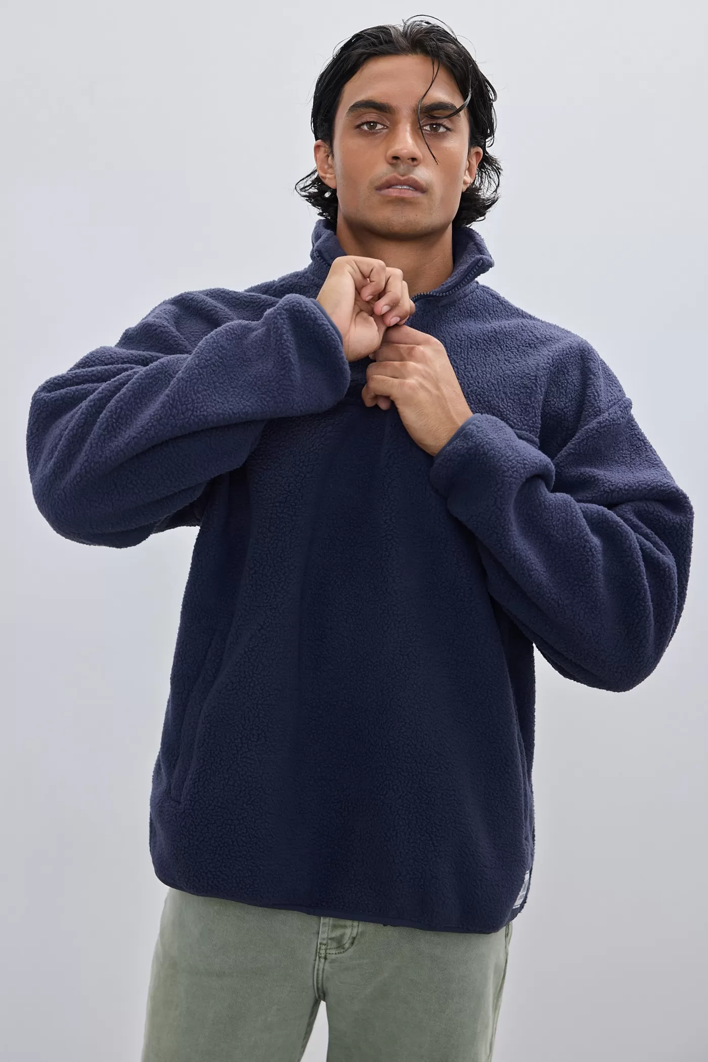Unisex Sherpa Fleece Quarter Zip ^ORTC Clothing Co New